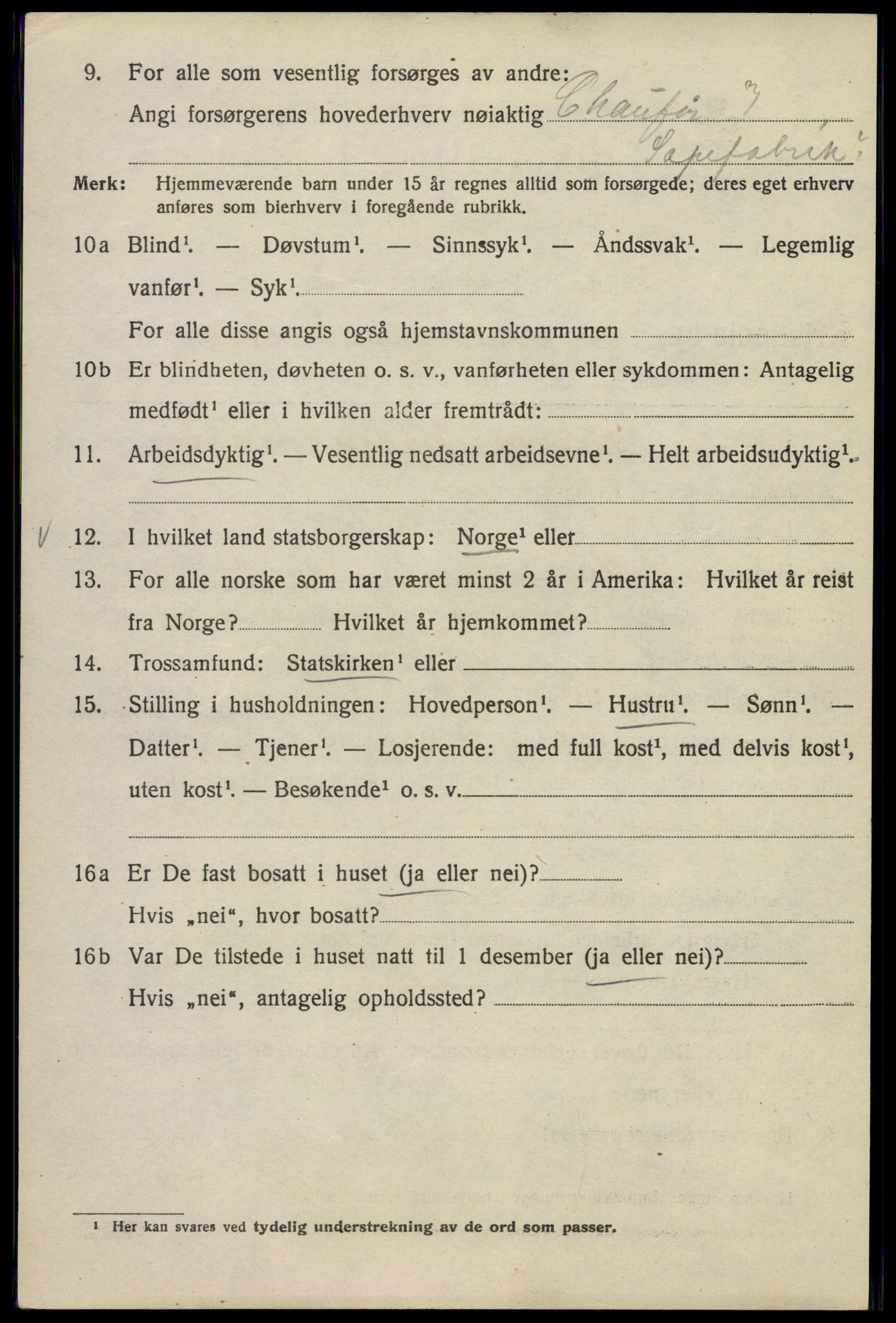 SAO, Folketelling 1920 for 0301 Kristiania kjøpstad, 1920, s. 581556