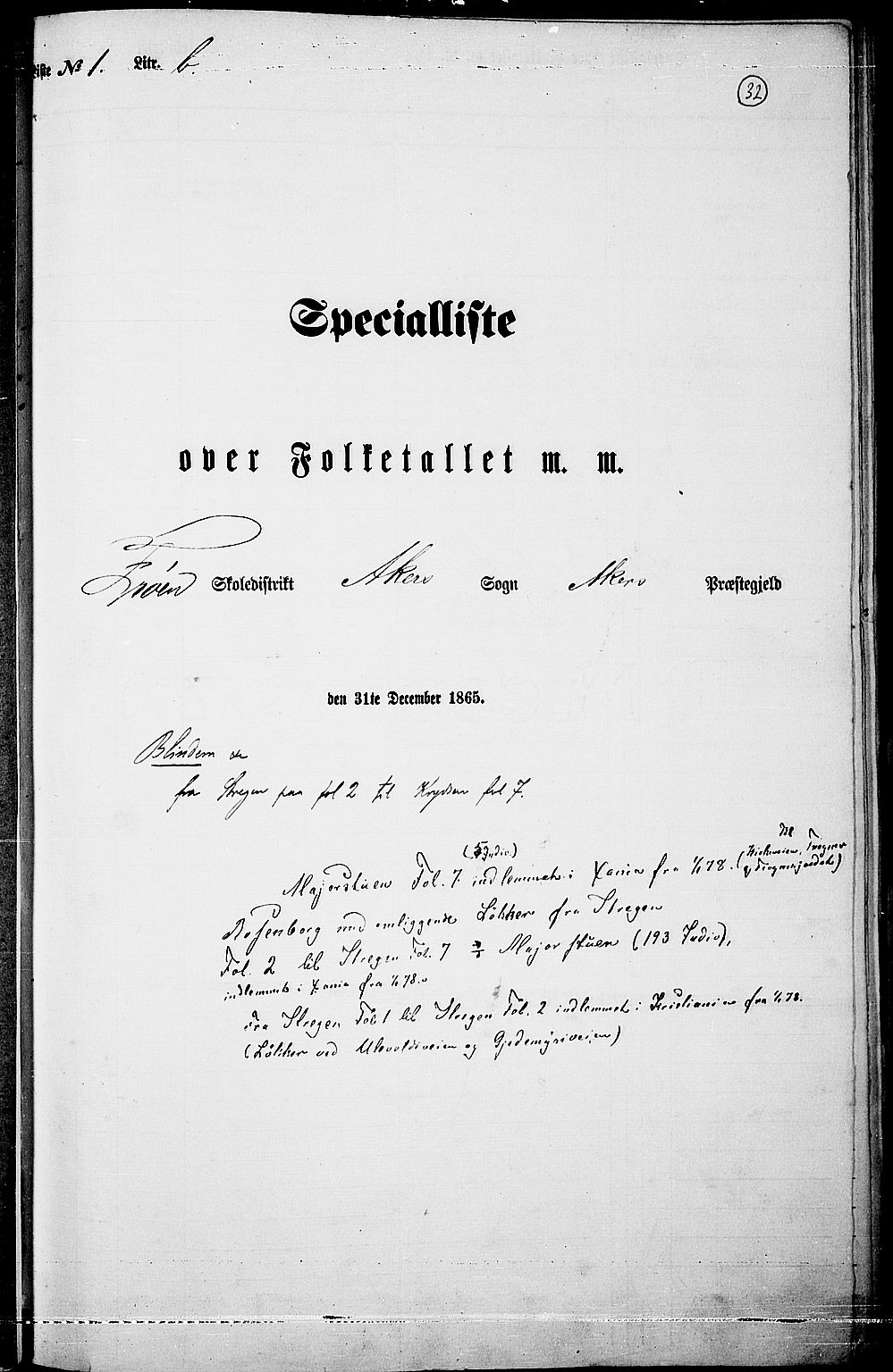 RA, Folketelling 1865 for 0218aP Vestre Aker prestegjeld, 1865, s. 29