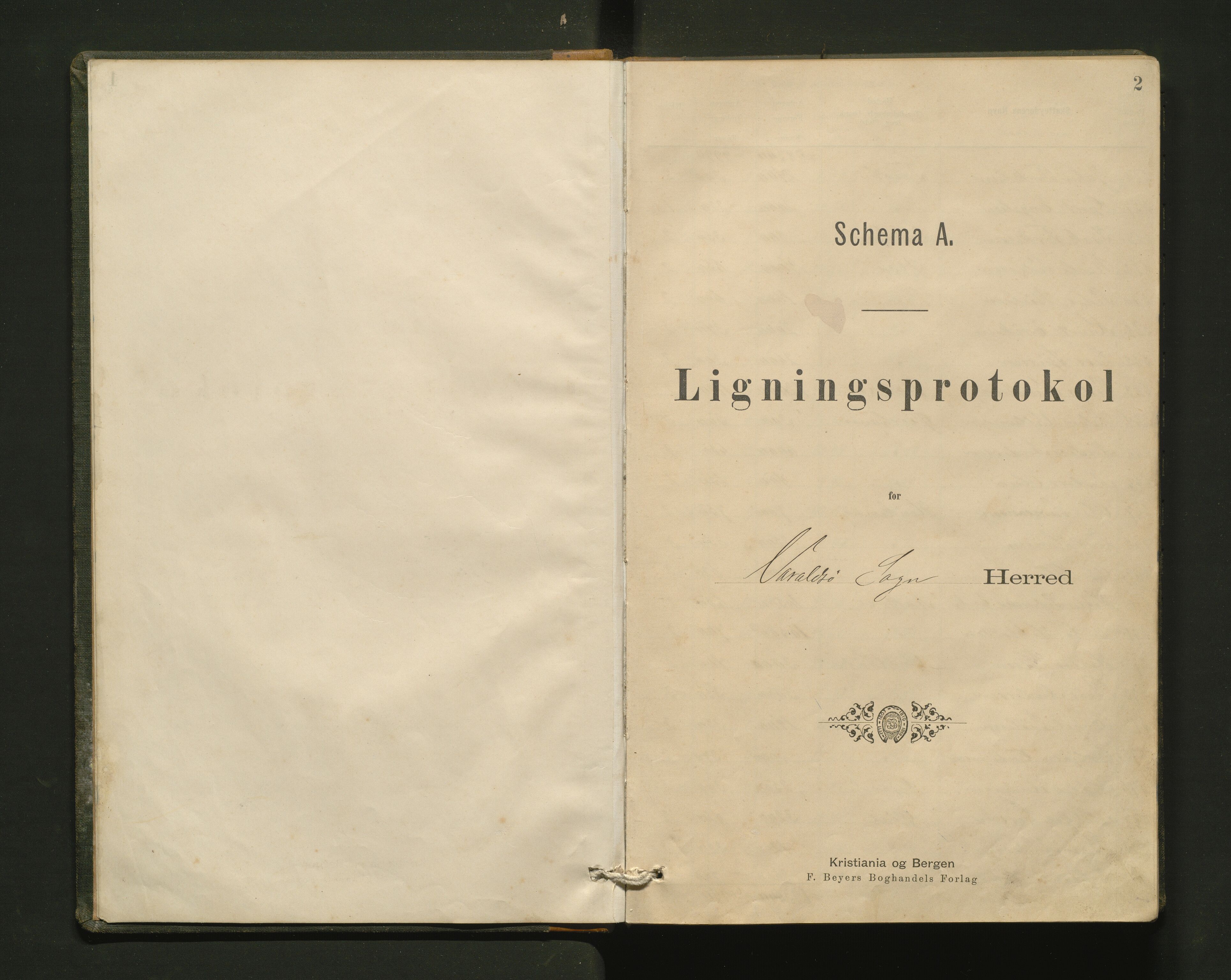 Varaldsøy kommune. Likningsnemnda, IKAH/1225-142/F/Fa/L0001: Likningsprotokoll  for Varaldsøy sokn likningskommisjon Heradsskatt (Strandbarm herad), 1891-1900