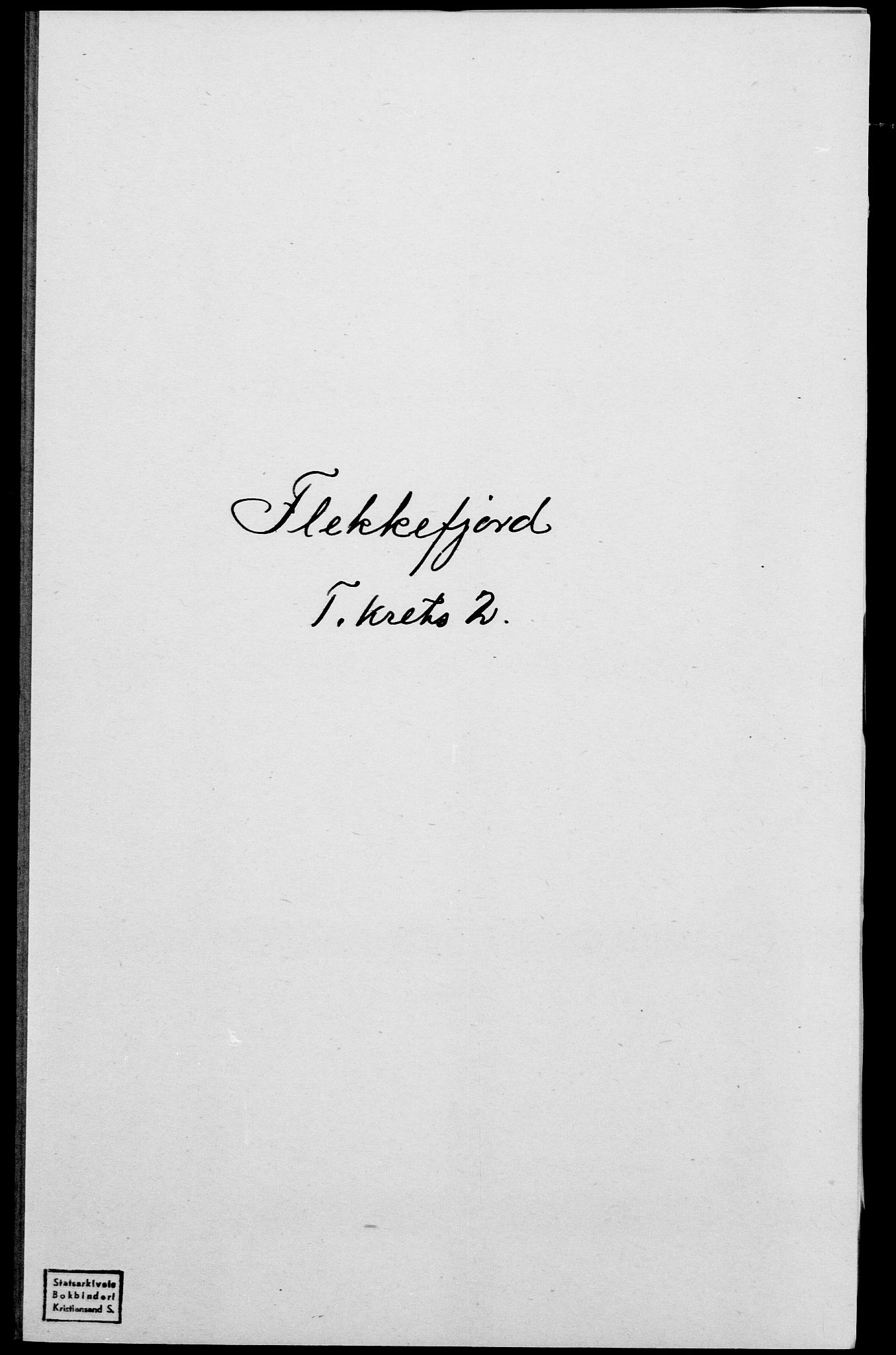 SAK, Folketelling 1875 for 1004B Flekkefjord prestegjeld, Flekkefjord kjøpstad, 1875, s. 235