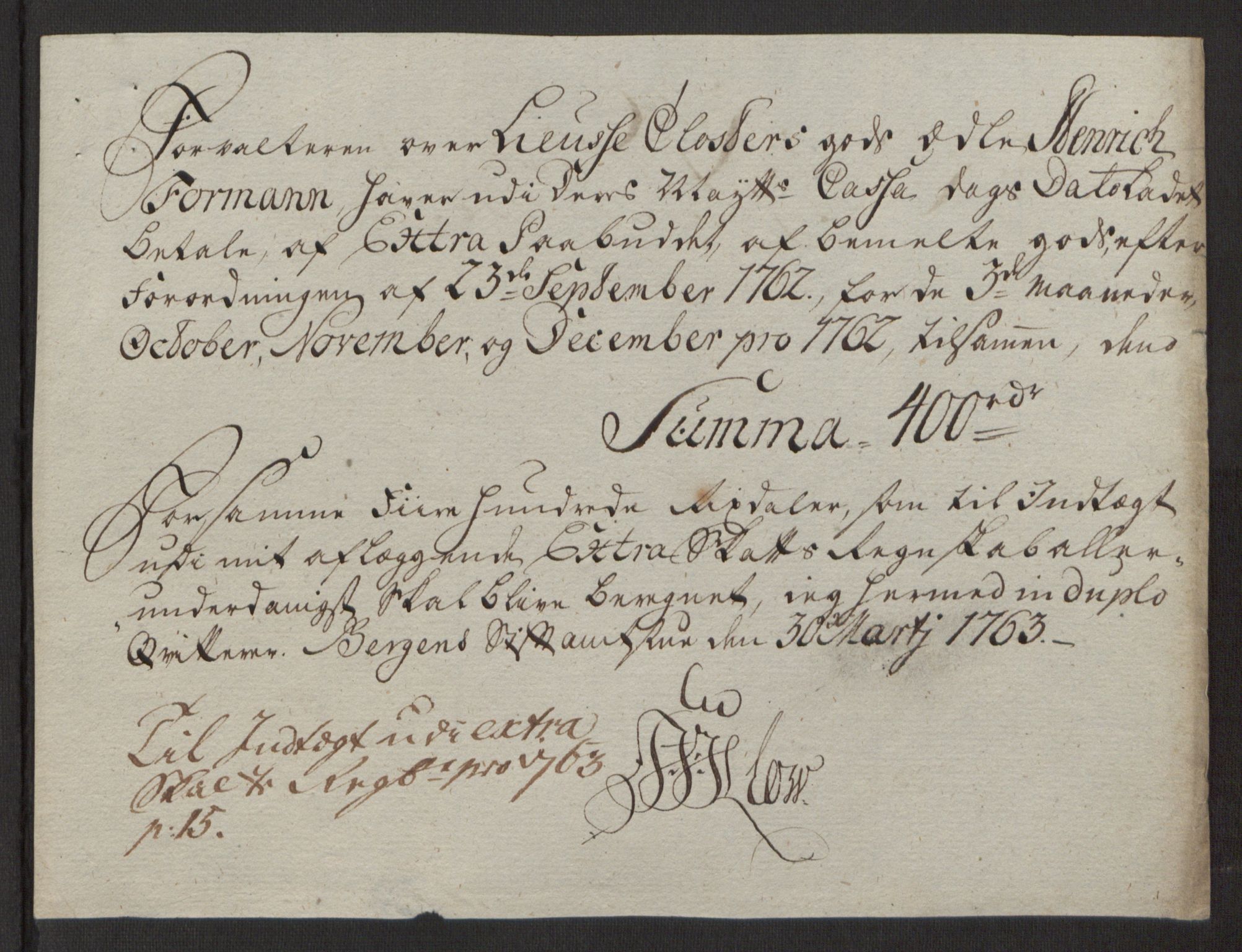 Rentekammeret inntil 1814, Reviderte regnskaper, Fogderegnskap, AV/RA-EA-4092/R50/L3180: Ekstraskatten Lyse kloster, 1762-1783, s. 52