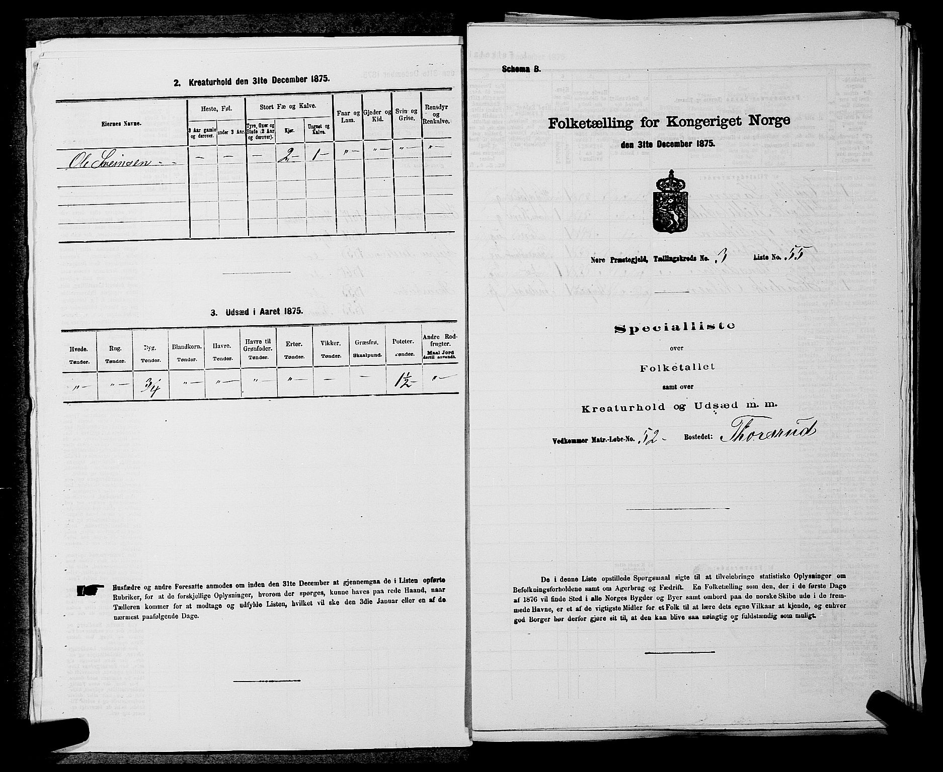 SAKO, Folketelling 1875 for 0633P Nore prestegjeld, 1875, s. 344