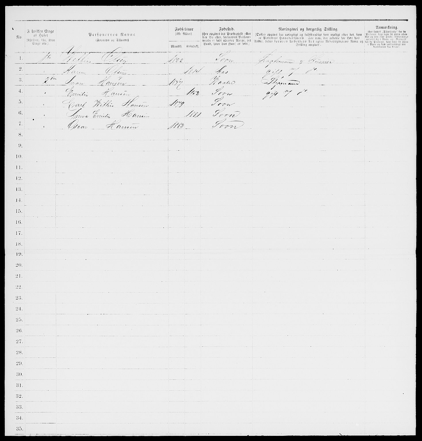 RA, Folketelling 1885 for 0201 Son ladested, 1885, s. 64