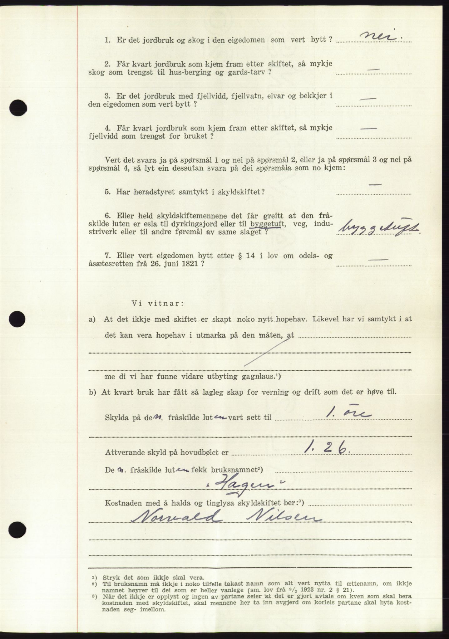 Søre Sunnmøre sorenskriveri, AV/SAT-A-4122/1/2/2C/L0094: Pantebok nr. 20A, 1953-1953, Dagboknr: 984/1953