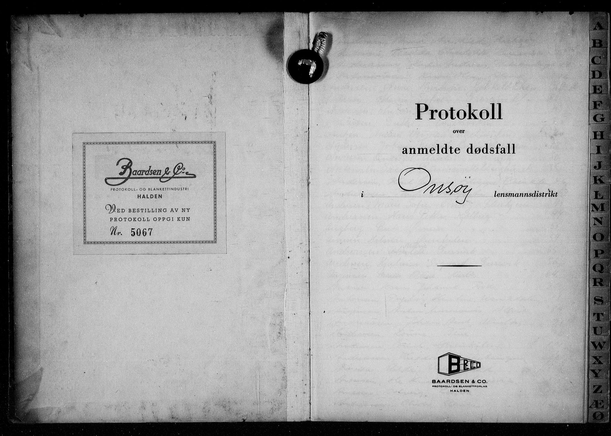 Onsøy lensmannskontor, SAO/A-10007/H/Ha/L0008: Dødsfallsprotokoll, 1947-1952