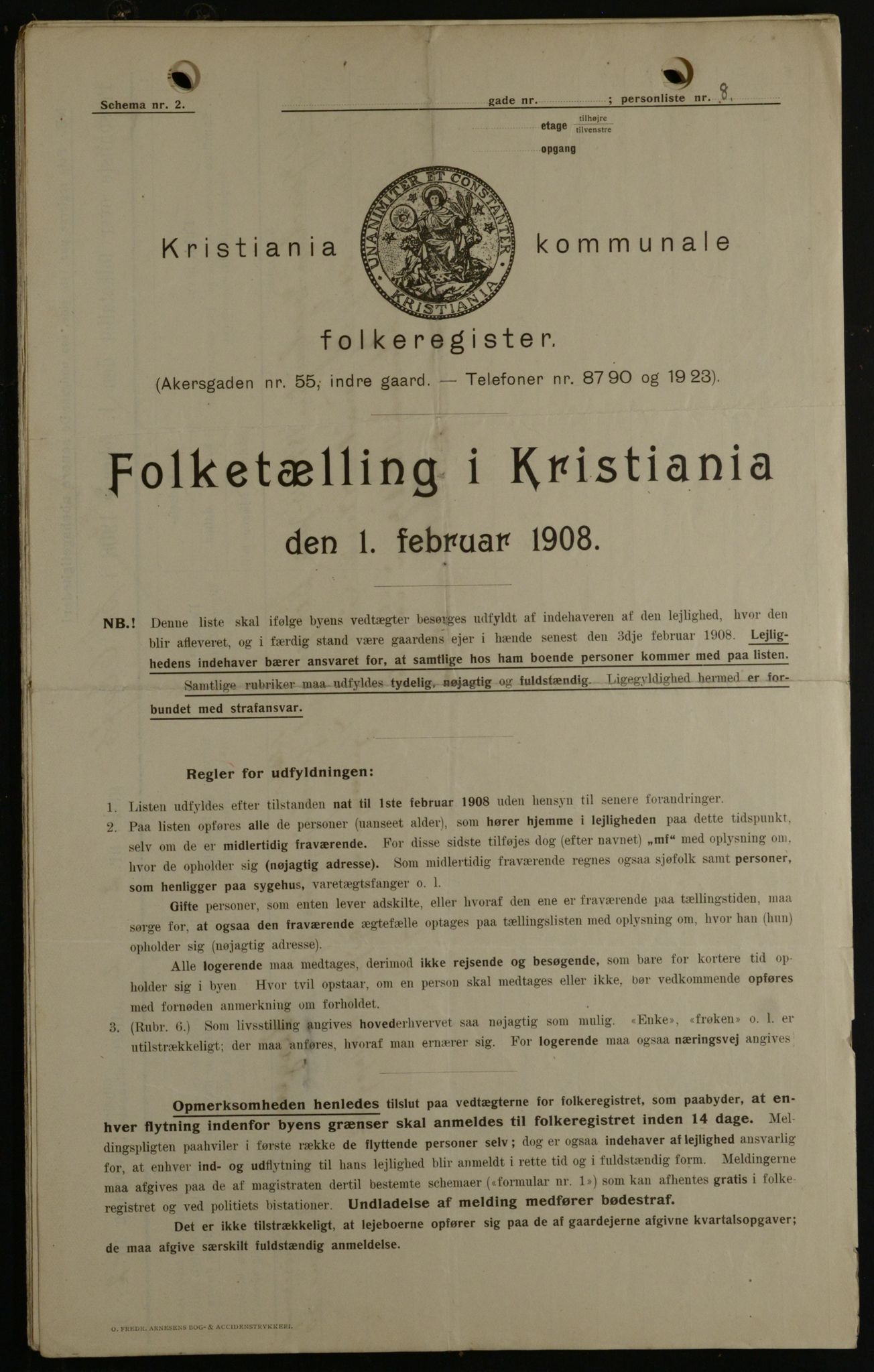 OBA, Kommunal folketelling 1.2.1908 for Kristiania kjøpstad, 1908, s. 79283