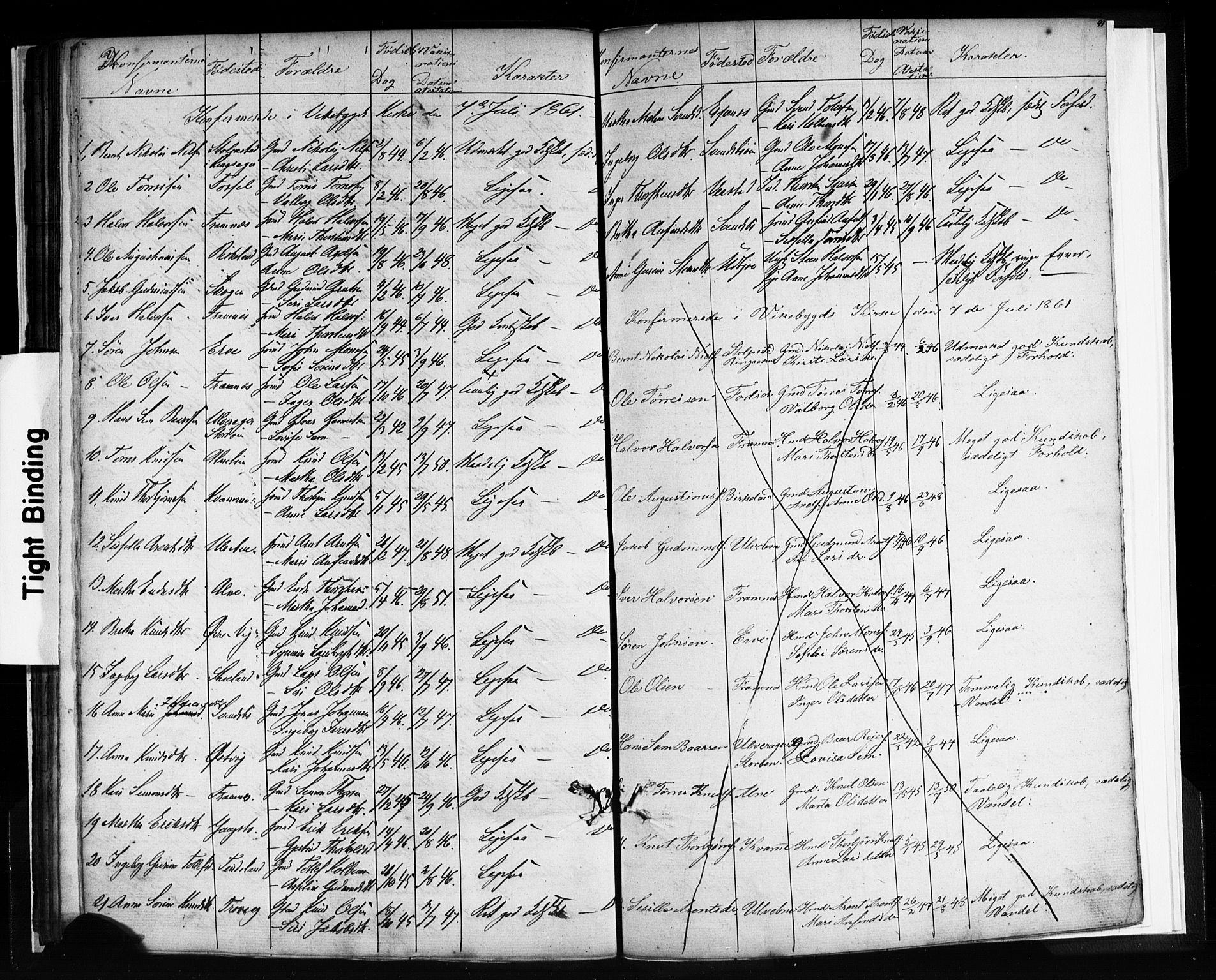 Sveio Sokneprestembete, AV/SAB-A-78501/H/Hab: Klokkerbok nr. C 1, 1851-1865