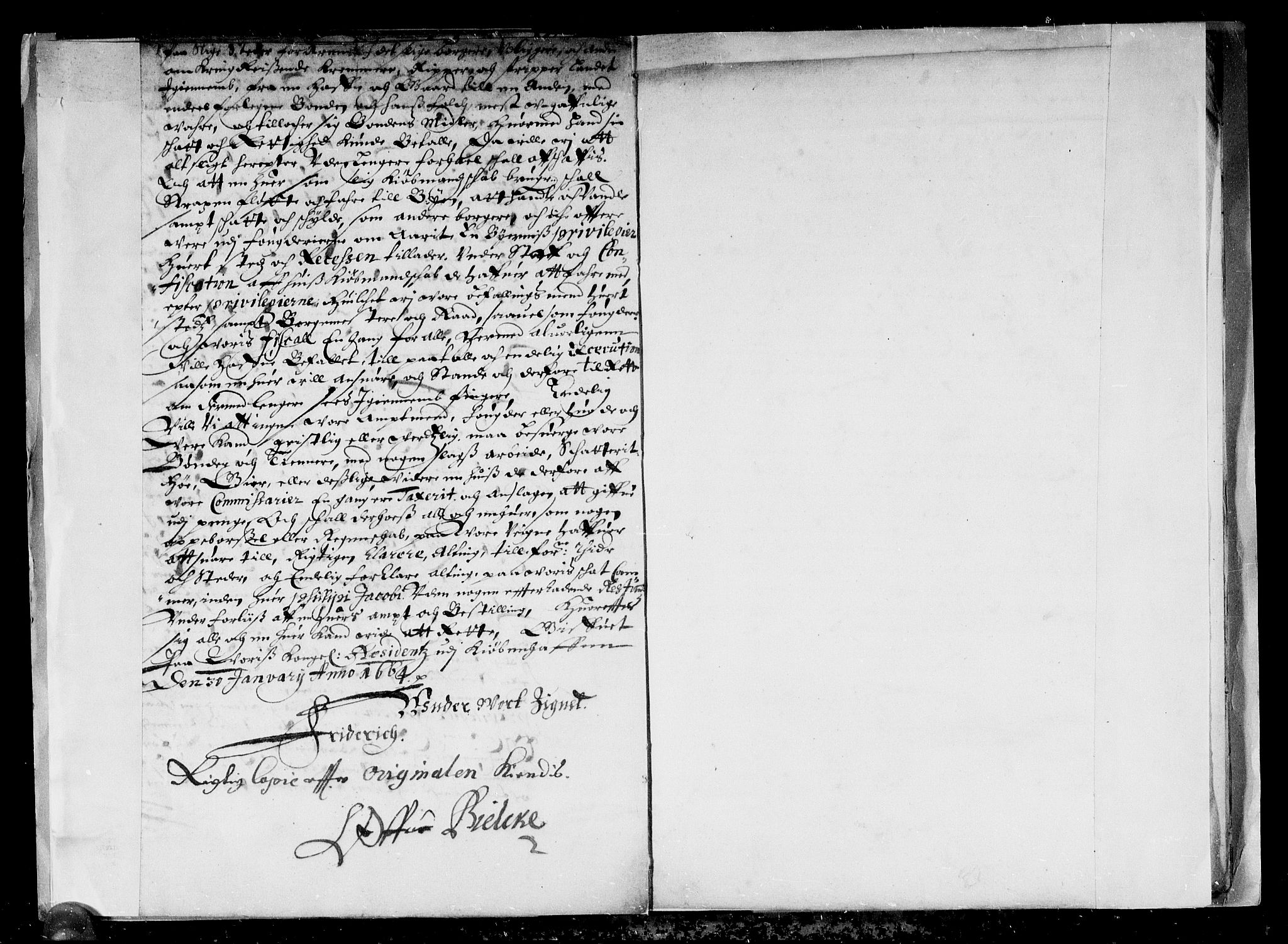 Rentekammeret inntil 1814, Reviderte regnskaper, Stiftamtstueregnskaper, Bergen stiftamt, AV/RA-EA-6043/R/Rc/L0011: Bergen stiftamt, 1664