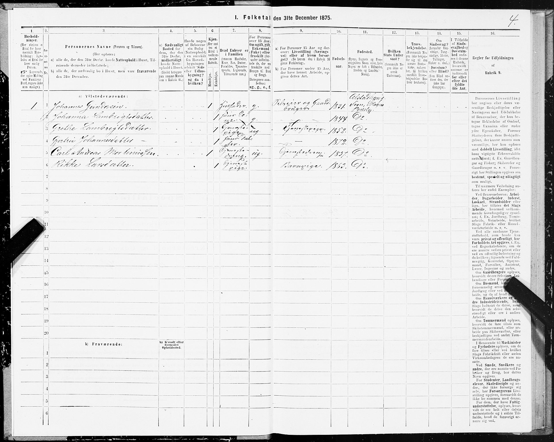 SAT, Folketelling 1875 for 1719P Skogn prestegjeld, 1875, s. 2004