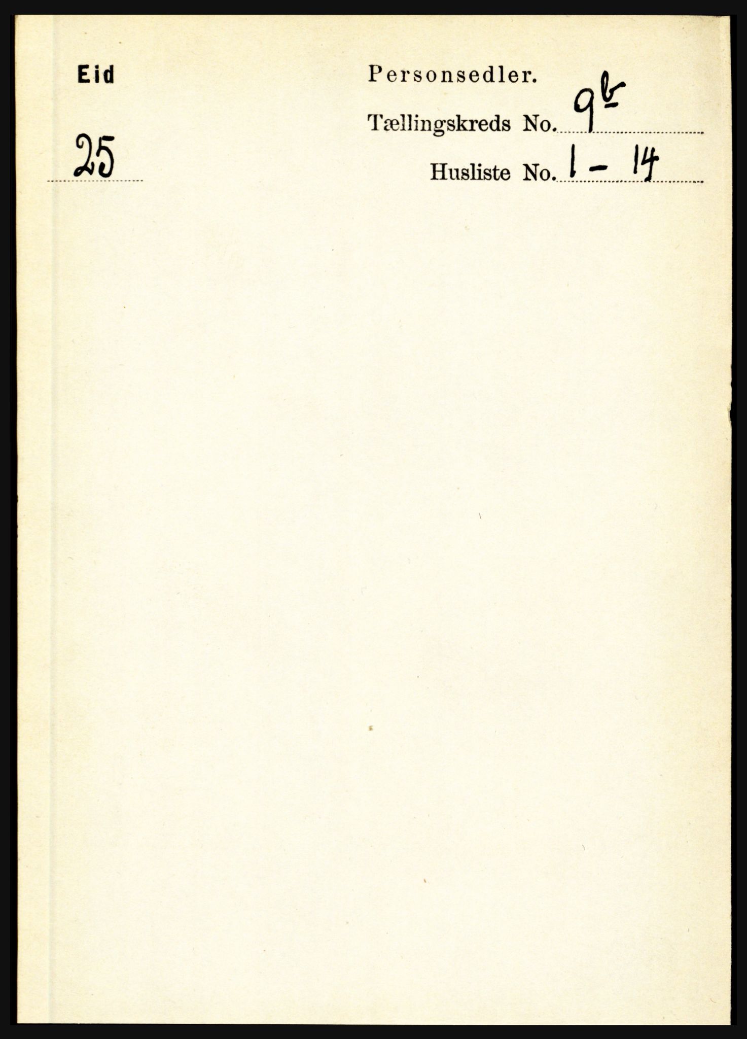 RA, Folketelling 1891 for 1443 Eid herred, 1891, s. 2479