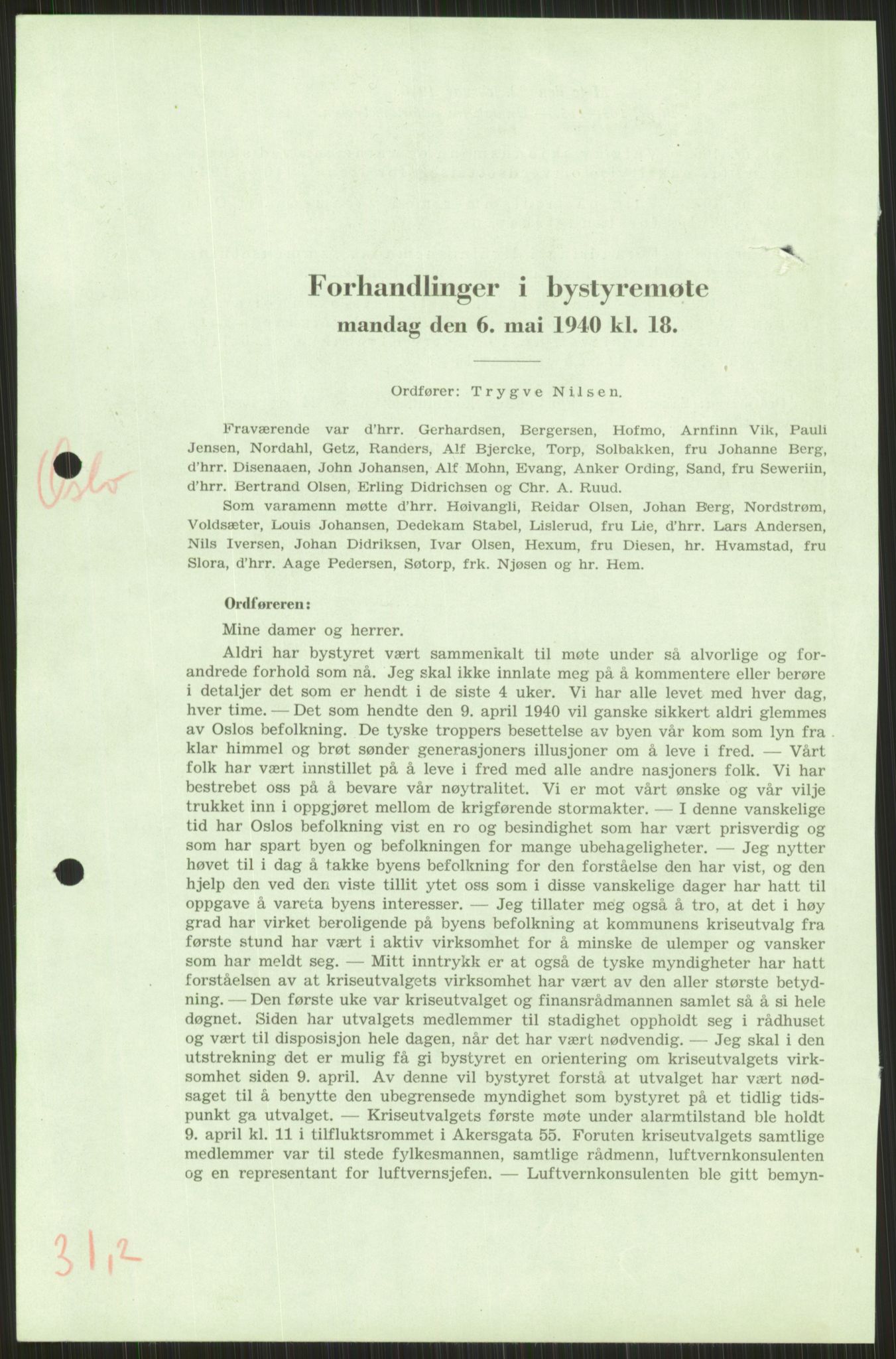 Forsvaret, Forsvarets krigshistoriske avdeling, AV/RA-RAFA-2017/Y/Ya/L0013: II-C-11-31 - Fylkesmenn.  Rapporter om krigsbegivenhetene 1940., 1940, s. 512