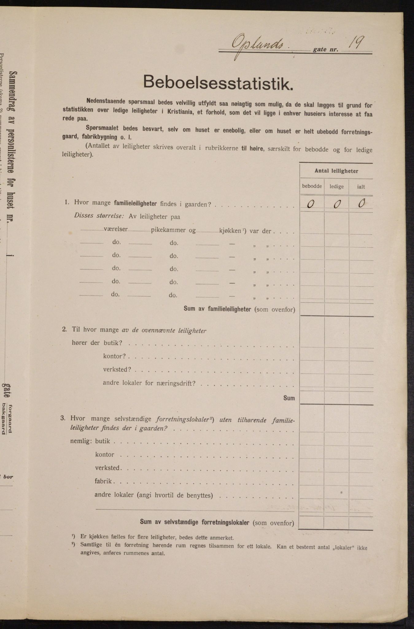 OBA, Kommunal folketelling 1.2.1913 for Kristiania, 1913, s. 76023