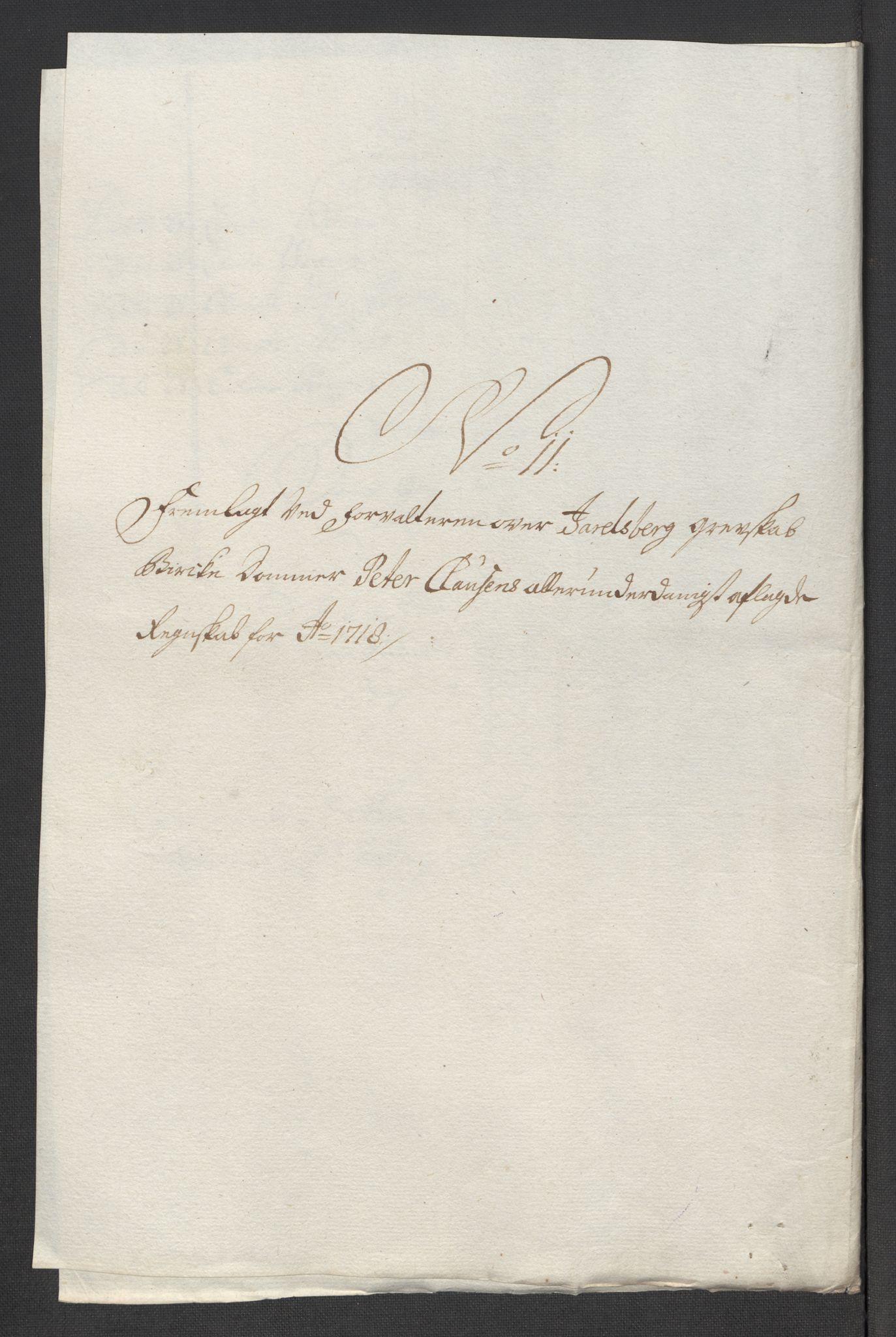 Rentekammeret inntil 1814, Reviderte regnskaper, Fogderegnskap, RA/EA-4092/R32/L1882: Fogderegnskap Jarlsberg grevskap, 1718, s. 349