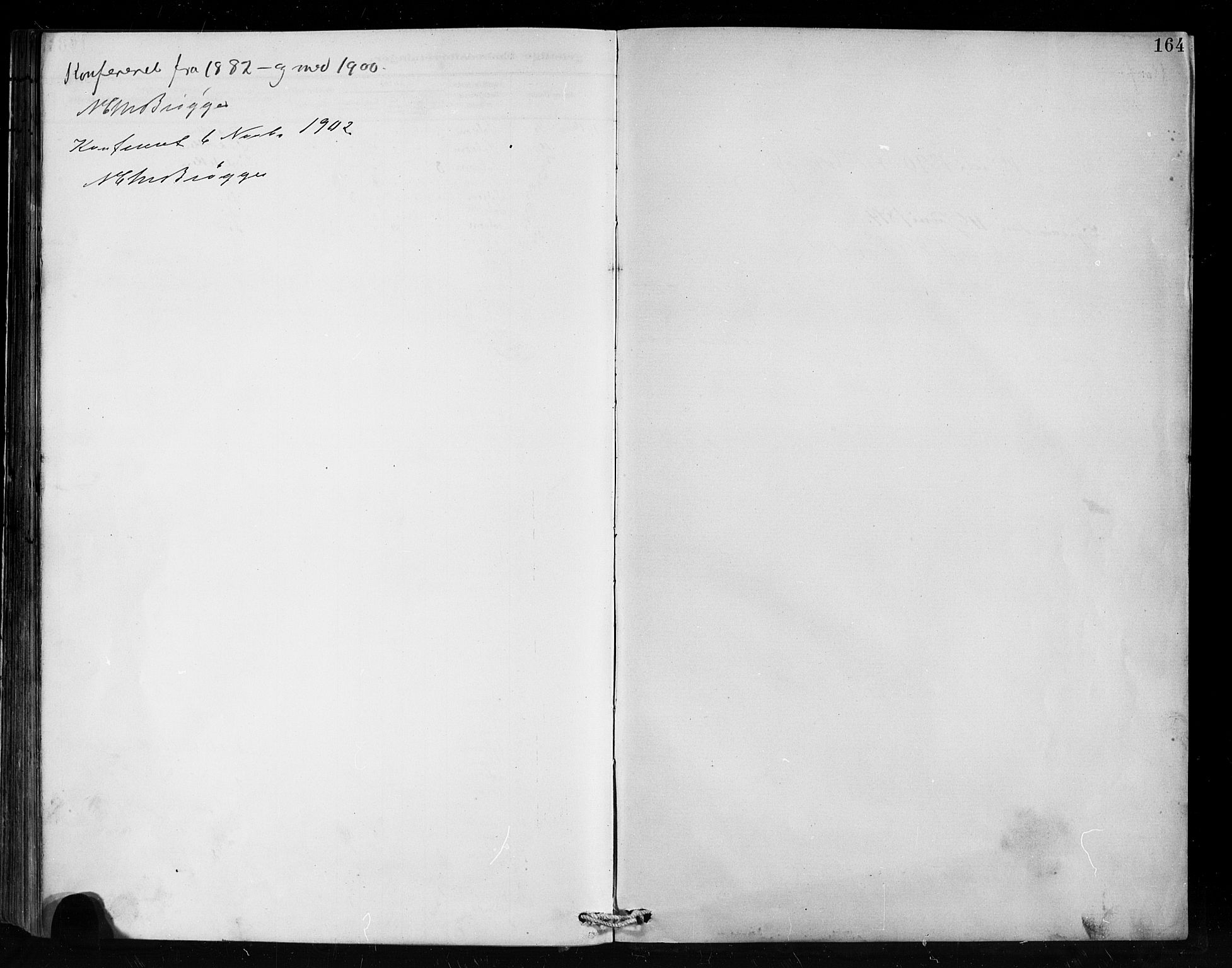 Hafslo sokneprestembete, SAB/A-80301/H/Hab/Habc/L0001: Klokkerbok nr. C 1, 1882-1908, s. 164