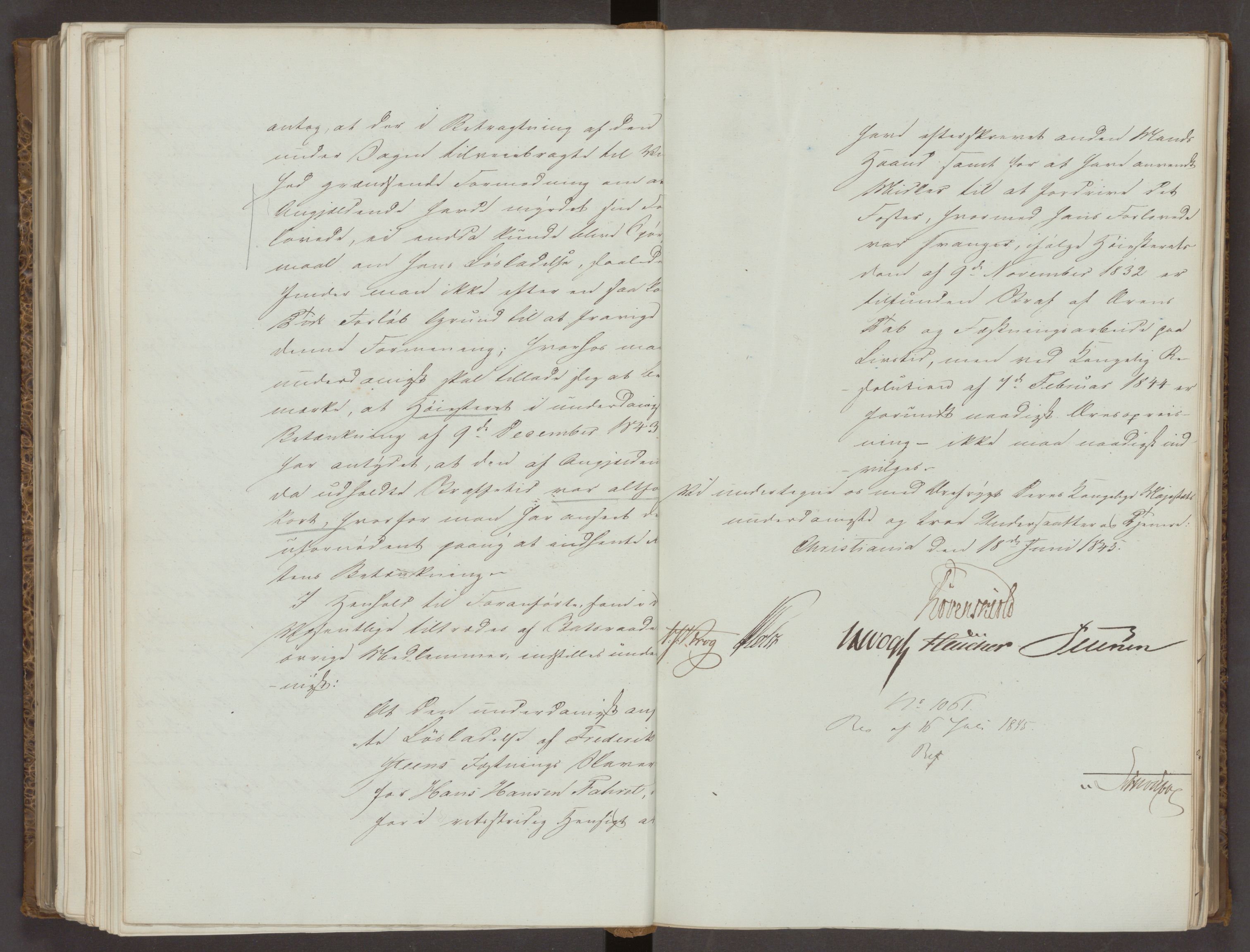 Statsrådsavdelingen i Stockholm, AV/RA-S-1003/D/Da/L0217: Regjeringsinnstillinger nr. 323-474, 1845