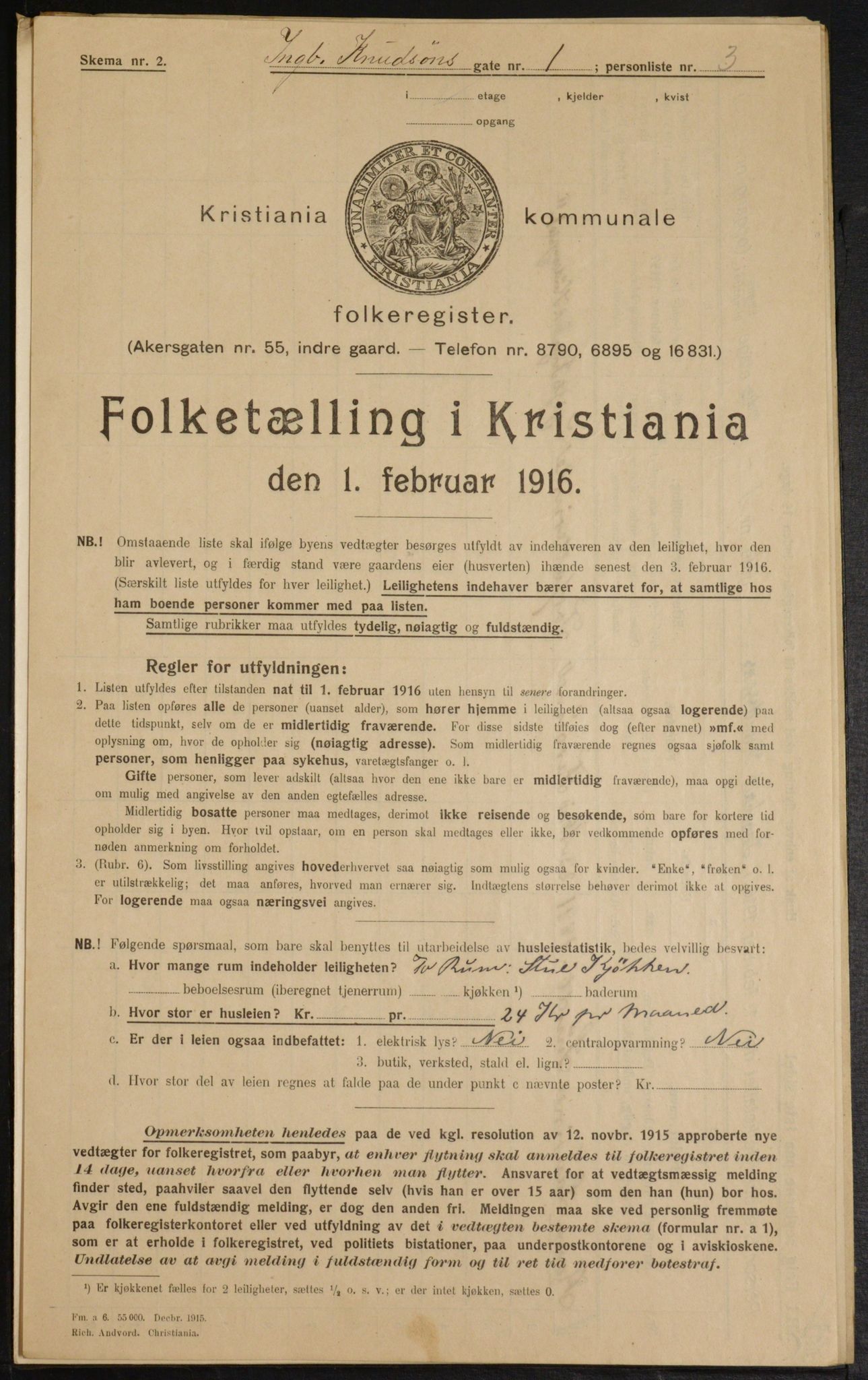 OBA, Kommunal folketelling 1.2.1916 for Kristiania, 1916, s. 44769