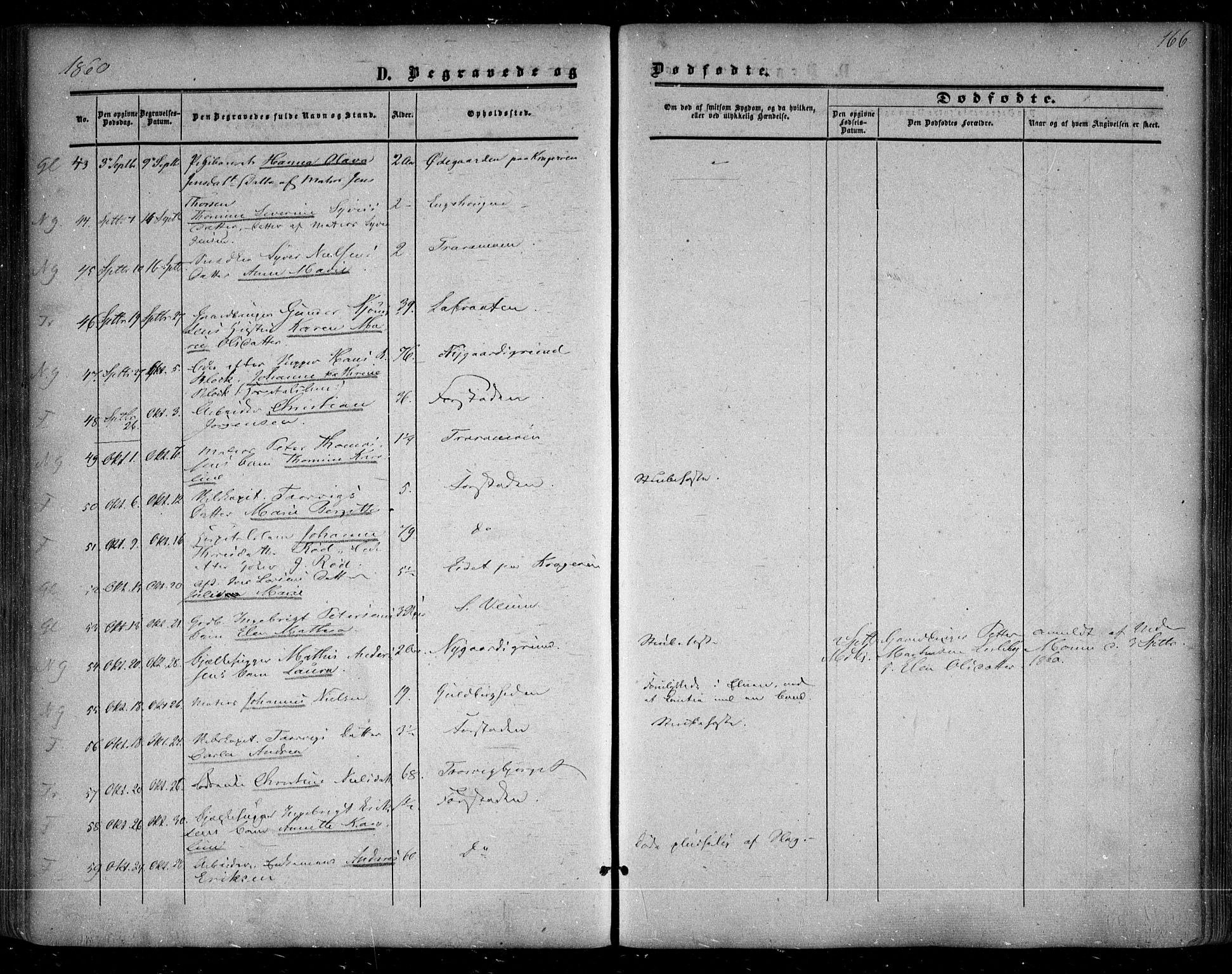 Glemmen prestekontor Kirkebøker, SAO/A-10908/F/Fa/L0007: Ministerialbok nr. 7, 1853-1862, s. 166