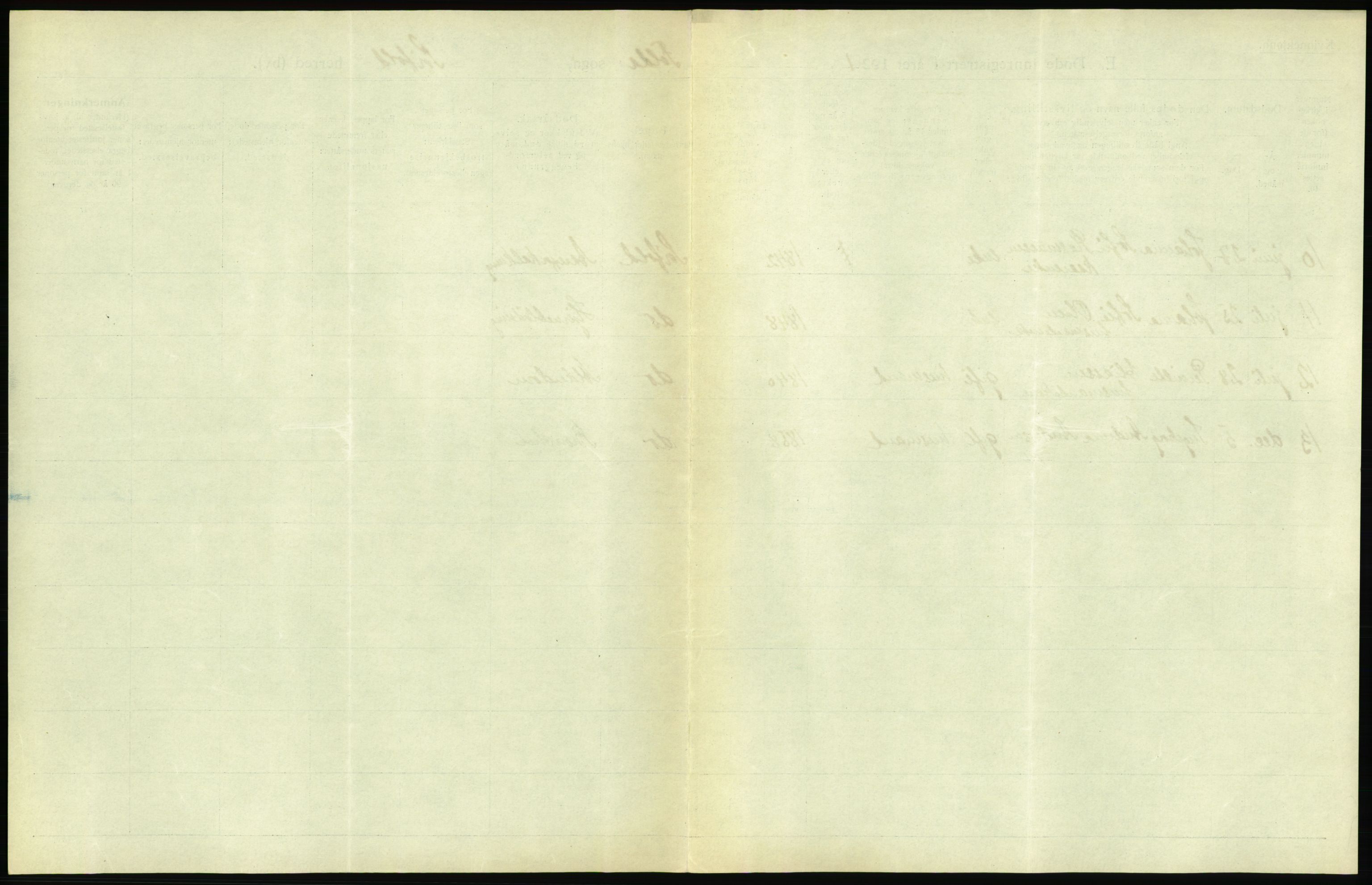 Statistisk sentralbyrå, Sosiodemografiske emner, Befolkning, AV/RA-S-2228/D/Df/Dfc/Dfca/L0051: Nordland fylke: Døde. Bygder og byer., 1921