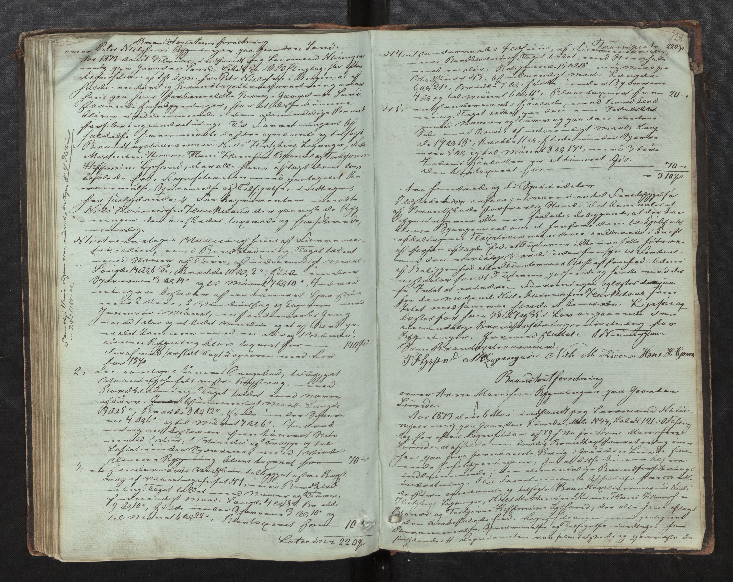 Lensmannen i Os, AV/SAB-A-34101/0012/L0001: Branntakstprotokoll, 1846-1873, s. 127b-128a