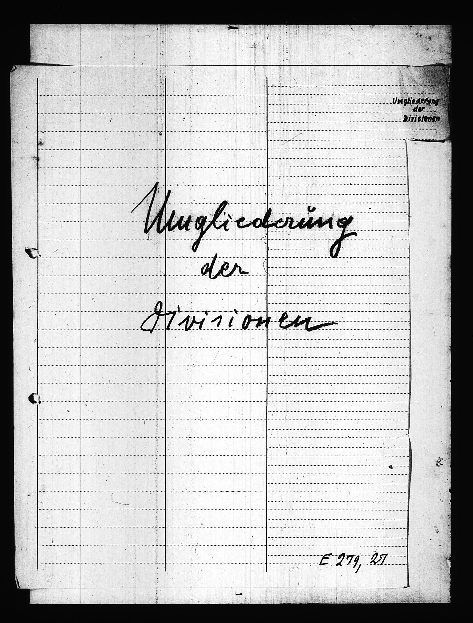 Documents Section, AV/RA-RAFA-2200/V/L0084: Amerikansk mikrofilm "Captured German Documents".
Box No. 723.  FKA jnr. 615/1954., 1940, s. 4