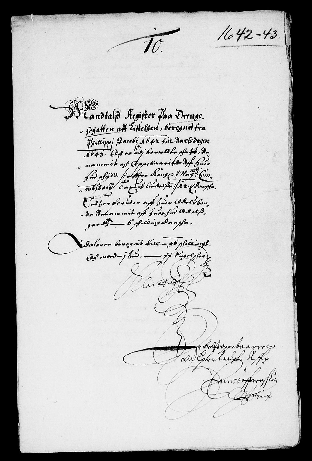 Rentekammeret inntil 1814, Reviderte regnskaper, Lensregnskaper, RA/EA-5023/R/Rb/Rbr/L0014: Lista len, 1641-1644