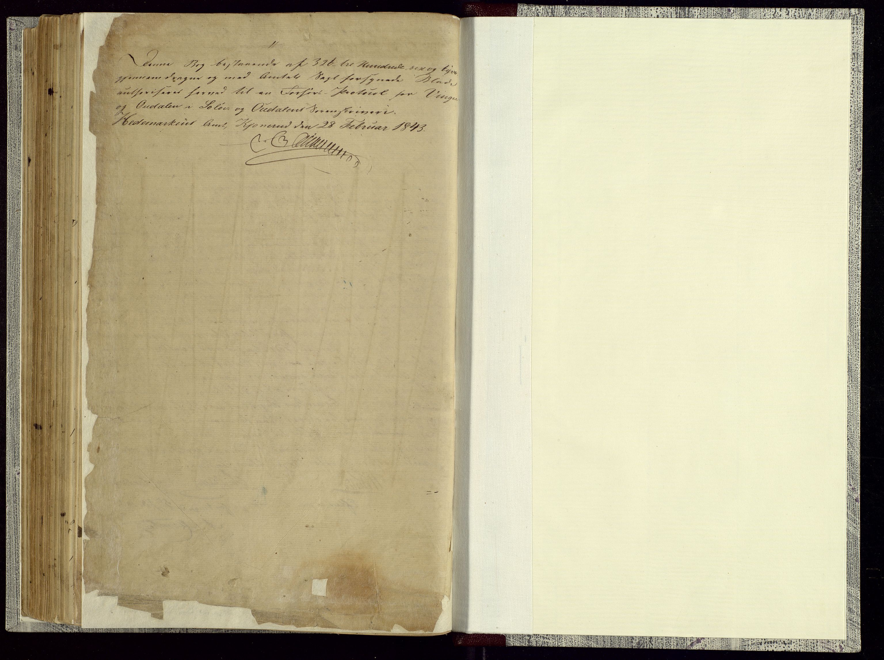 Vinger og Odal sorenskriveri, AV/SAH-TING-022/G/Gc/Gcb/L0001: Forhørsprotokoll - Vinger og Odal, 1843-1851