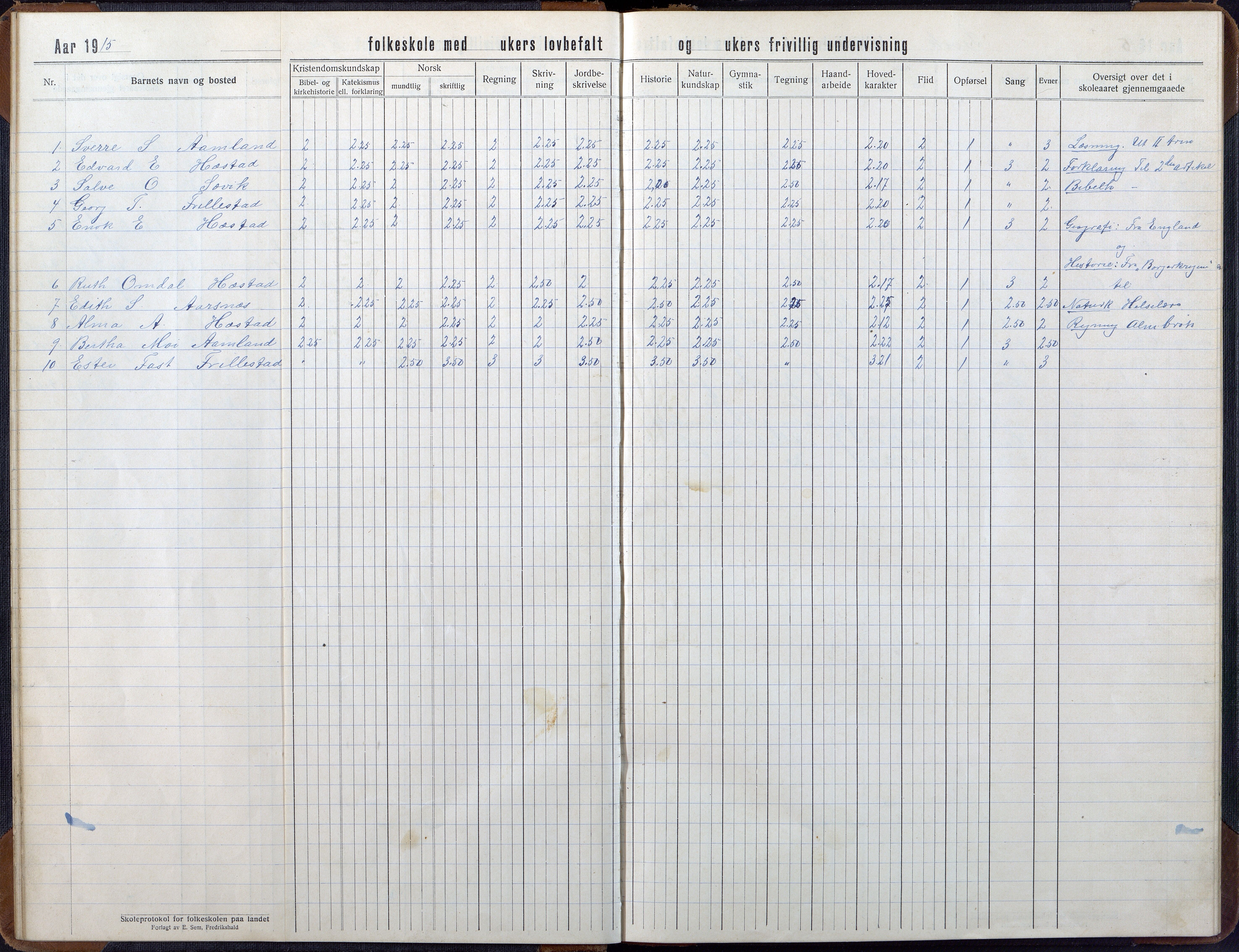 Høvåg kommune, AAKS/KA0927-PK/2/2/L0056: Kvåse, Sevik, Hæstad og Ytre Årsnes - Skoleprotokoll (Sevik, Hæstad), 1914-1944