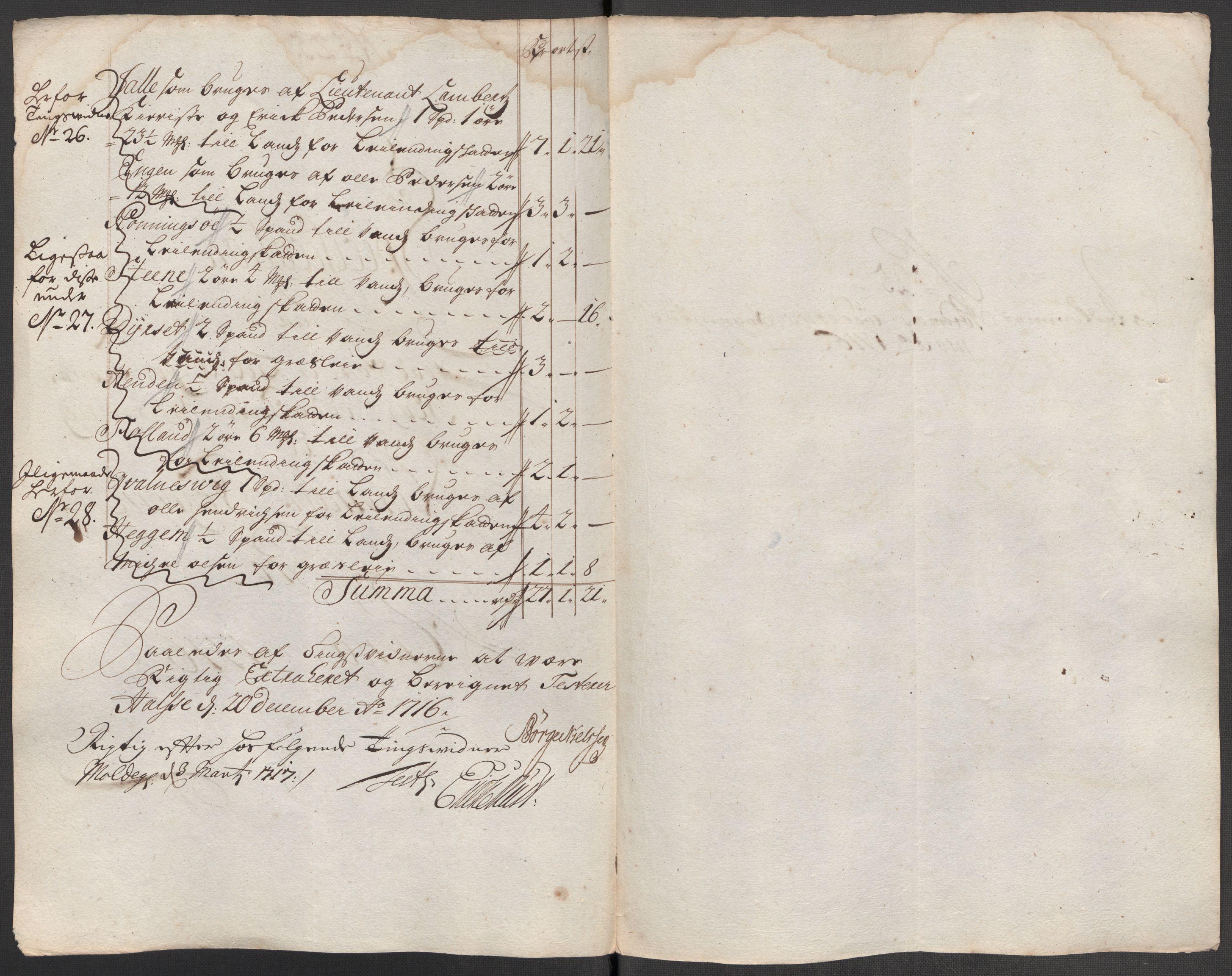 Rentekammeret inntil 1814, Reviderte regnskaper, Fogderegnskap, AV/RA-EA-4092/R56/L3749: Fogderegnskap Nordmøre, 1716, s. 154