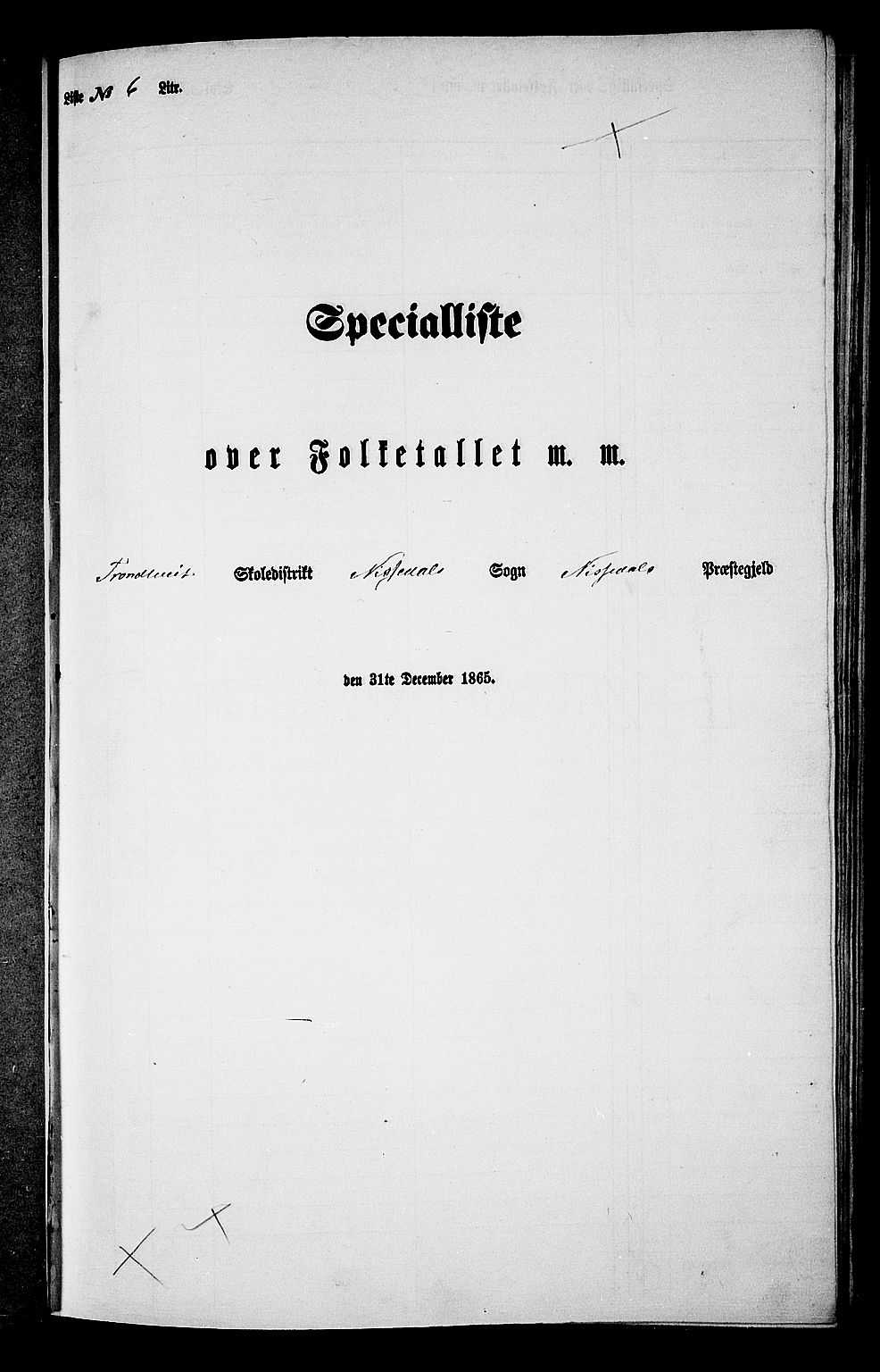 RA, Folketelling 1865 for 0830P Nissedal prestegjeld, 1865, s. 52