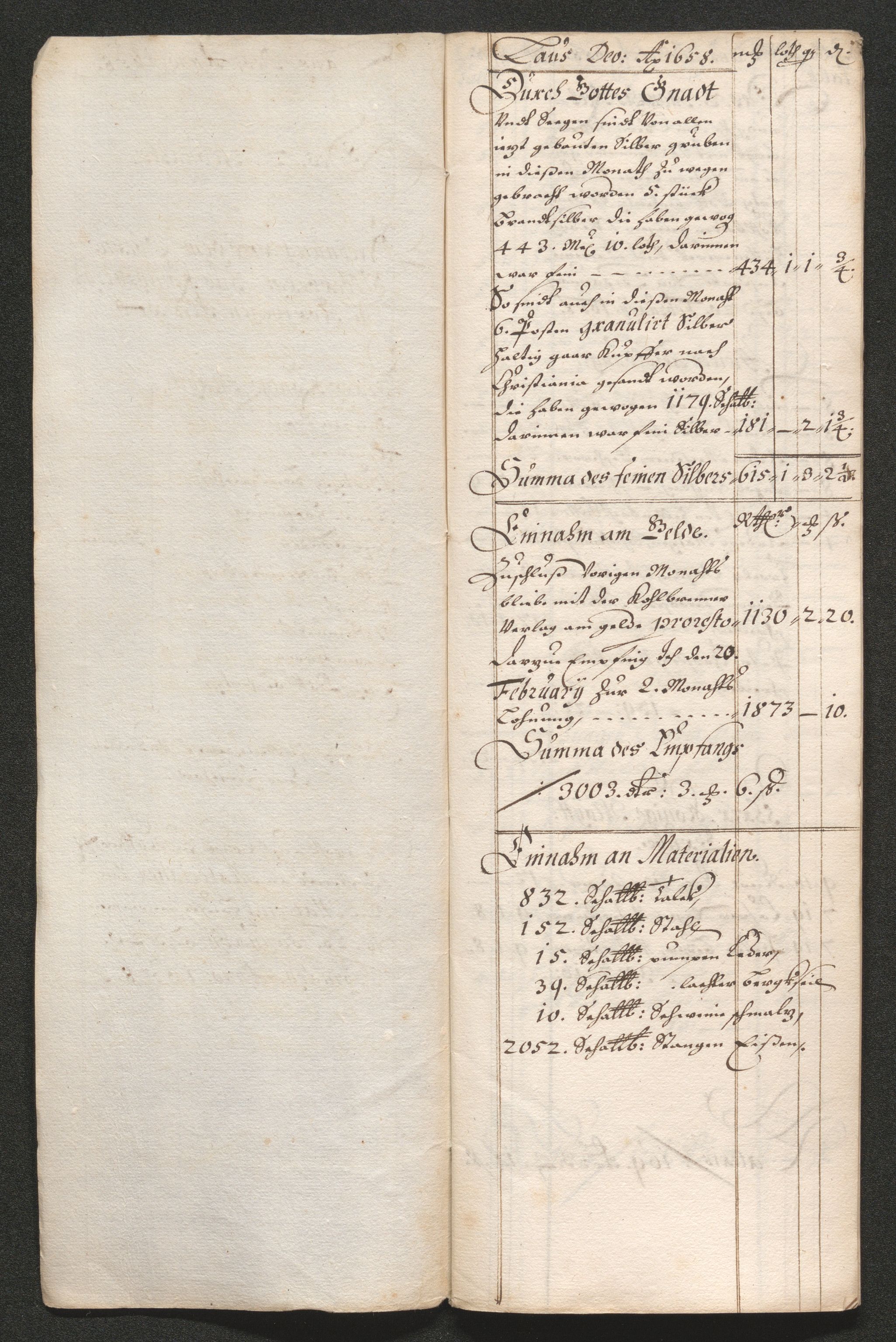 Kongsberg Sølvverk 1623-1816, AV/SAKO-EA-3135/001/D/Dc/Dcd/L0033: Utgiftsregnskap for gruver m.m. , 1658, s. 65