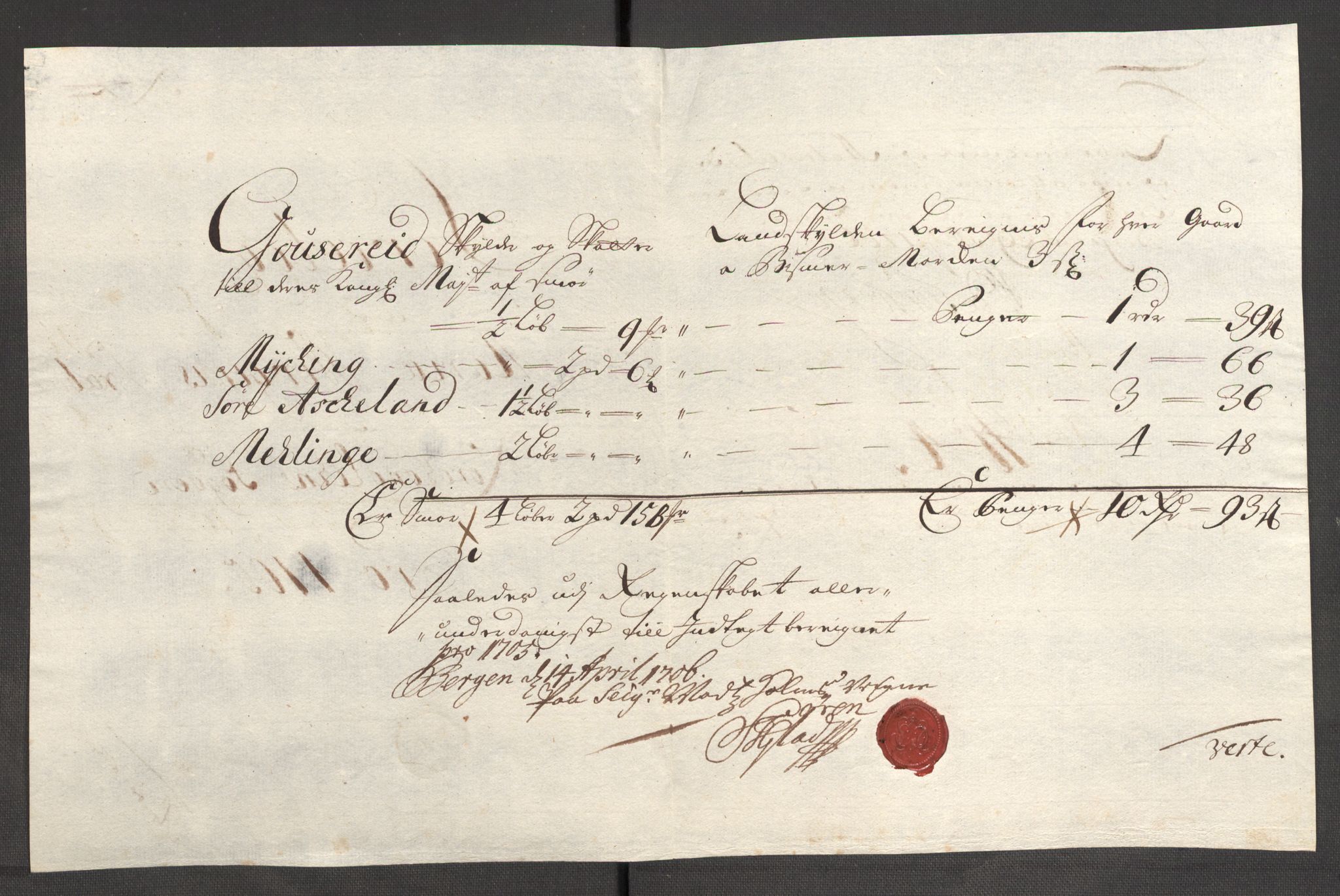 Rentekammeret inntil 1814, Reviderte regnskaper, Fogderegnskap, AV/RA-EA-4092/R51/L3187: Fogderegnskap Nordhordland og Voss, 1704-1705, s. 338