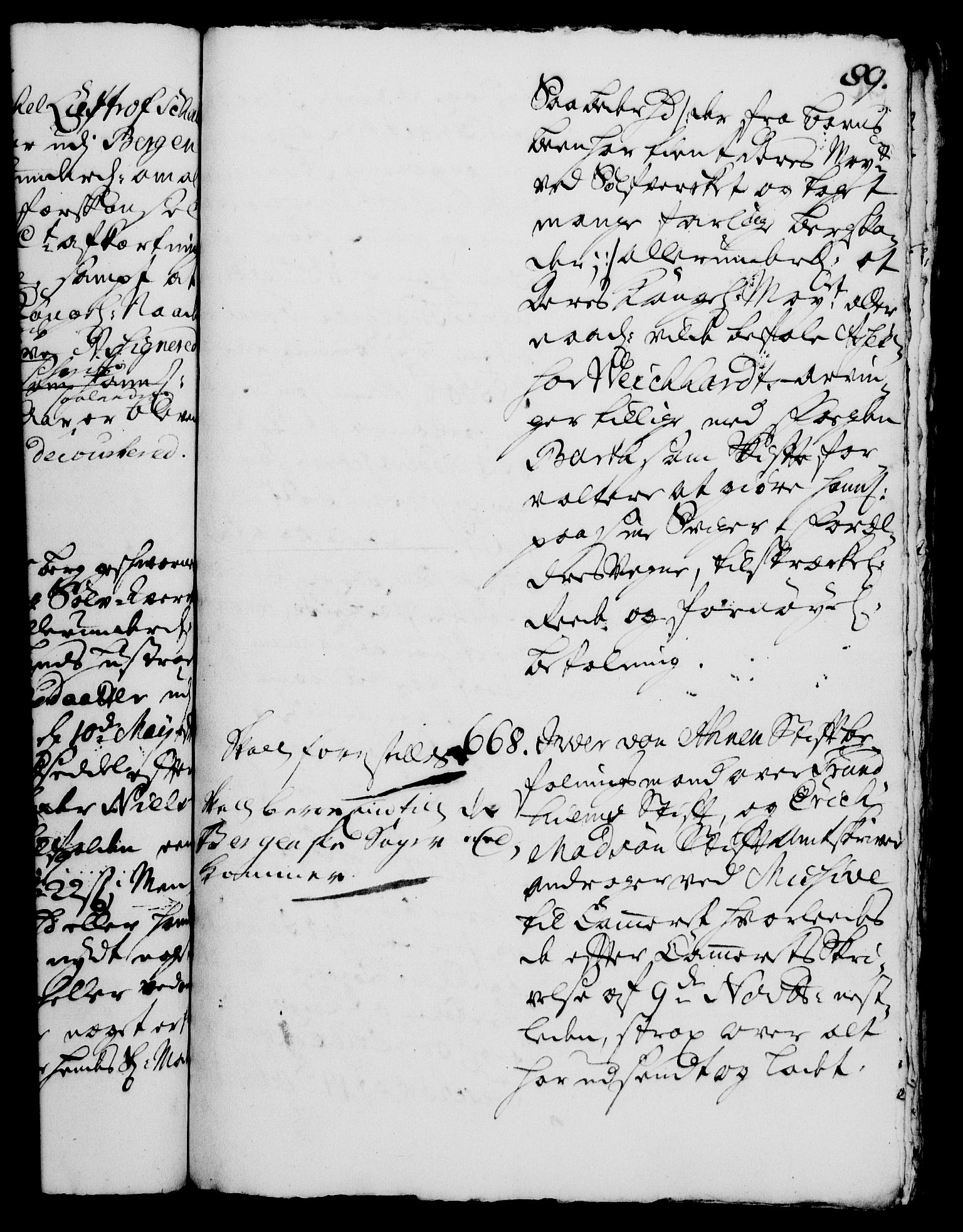 Rentekammeret, Kammerkanselliet, RA/EA-3111/G/Gh/Gha/L0003: Norsk ekstraktmemorialprotokoll, sak. 600-765 (merket RK 53.48), 1720-1721, s. 89