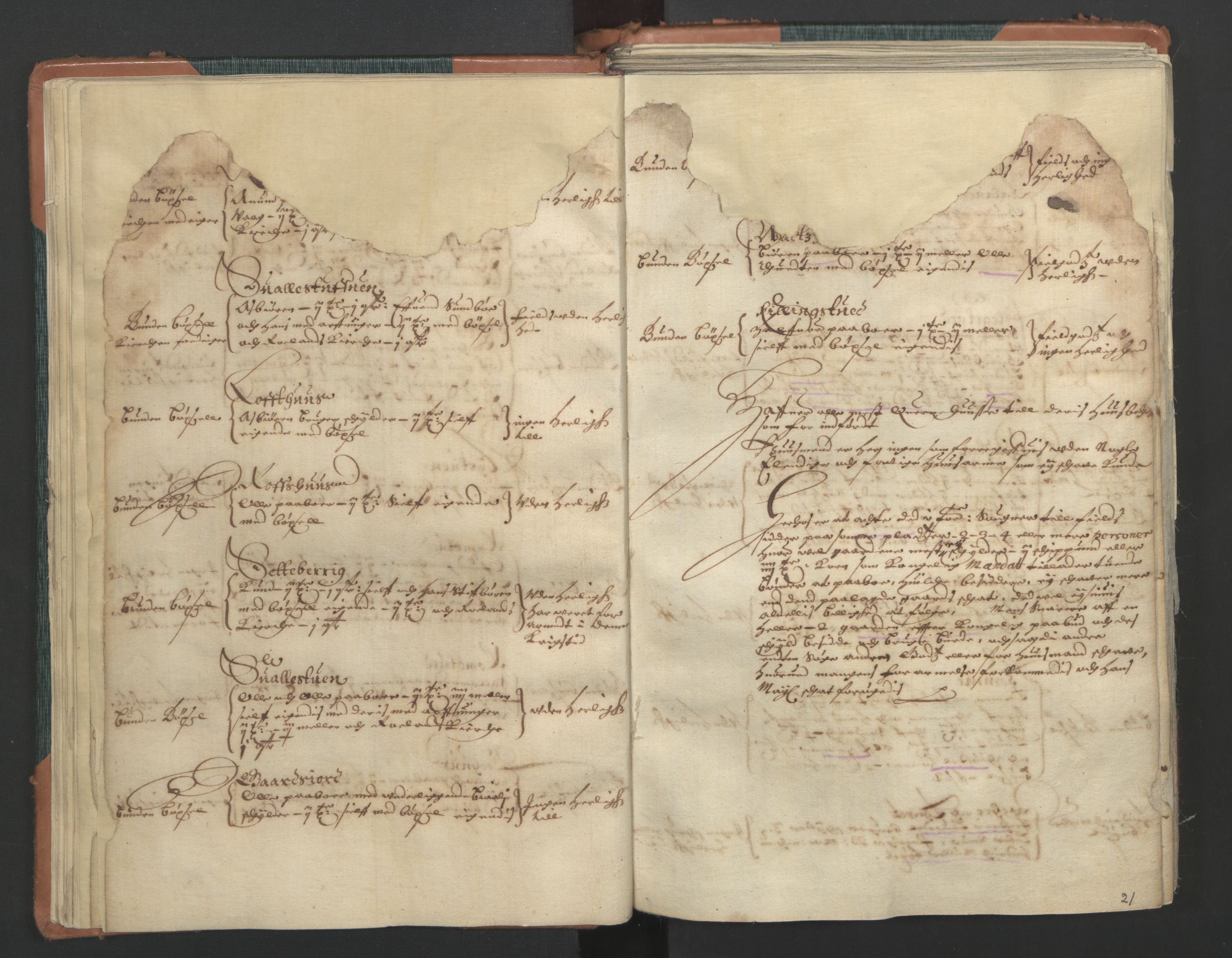 Rentekammeret inntil 1814, Realistisk ordnet avdeling, AV/RA-EA-4070/L/L0017: Skien lagdømme. Alminnelig jordebok for Telemark, Bamble og Numedal, 1661, s. 20b-21a