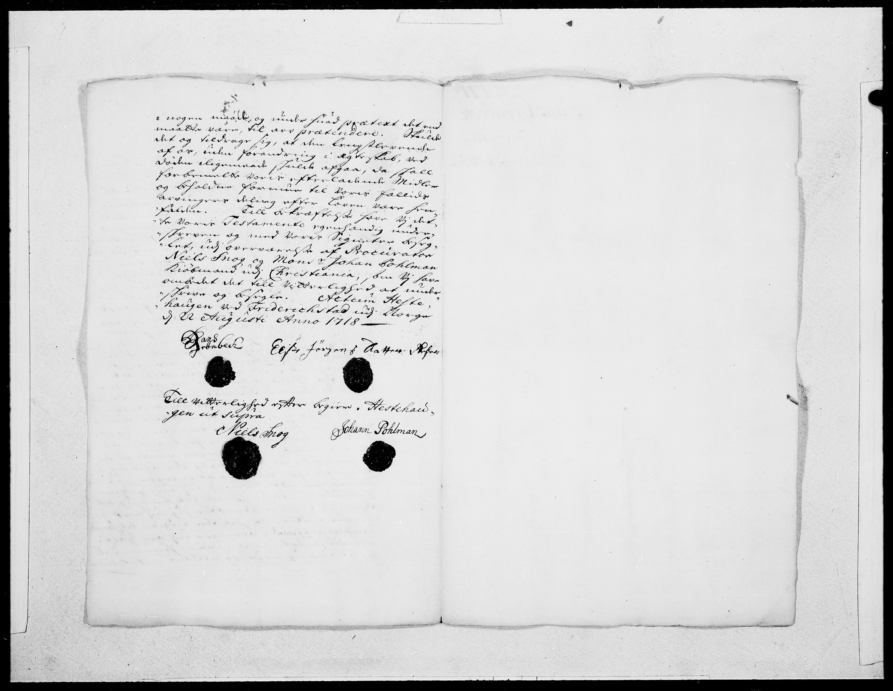 Danske Kanselli 1572-1799, AV/RA-EA-3023/F/Fc/Fcc/Fcca/L0083: Norske innlegg 1572-1799, 1718, s. 3