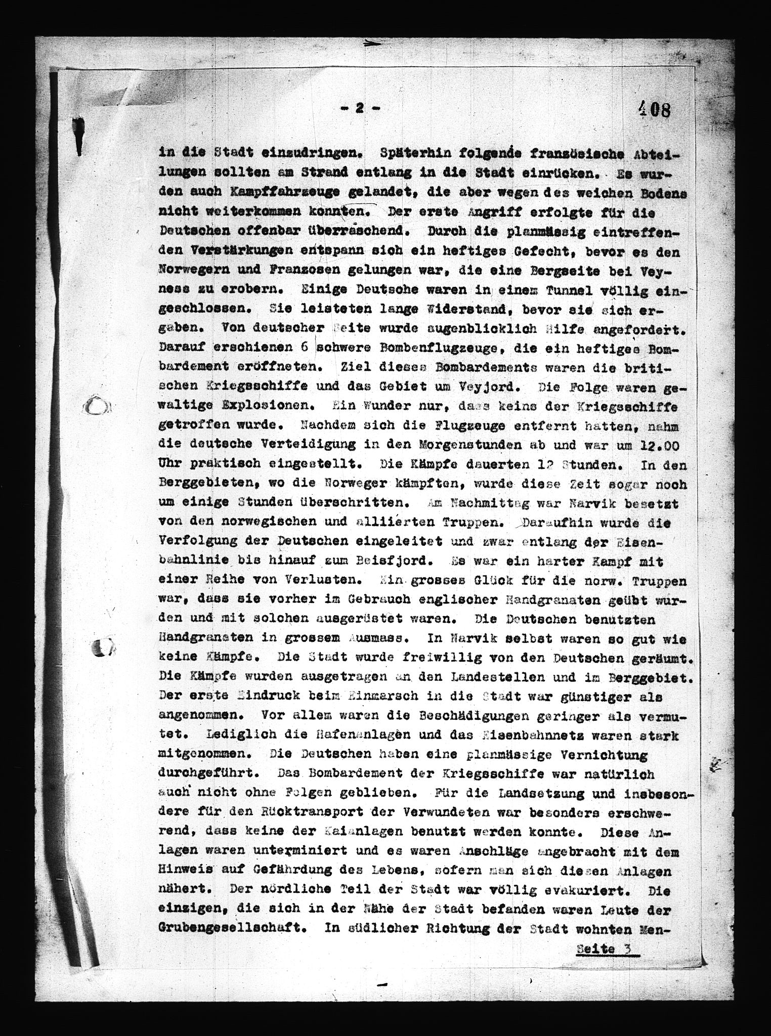 Documents Section, AV/RA-RAFA-2200/V/L0080: Amerikansk mikrofilm "Captured German Documents".
Box No. 719.  FKA jnr. 619/1954., 1940, s. 155