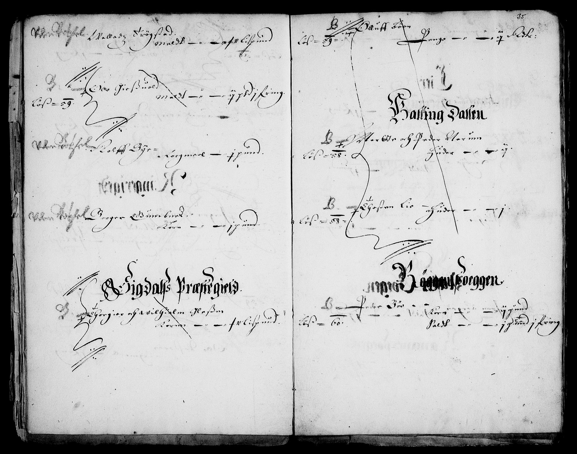 Rentekammeret inntil 1814, Realistisk ordnet avdeling, AV/RA-EA-4070/Fc/Fca/L0001/0003: [Ca I]  Akershus stift / Kristiania kapitels jordebok, 1662, s. 34-35