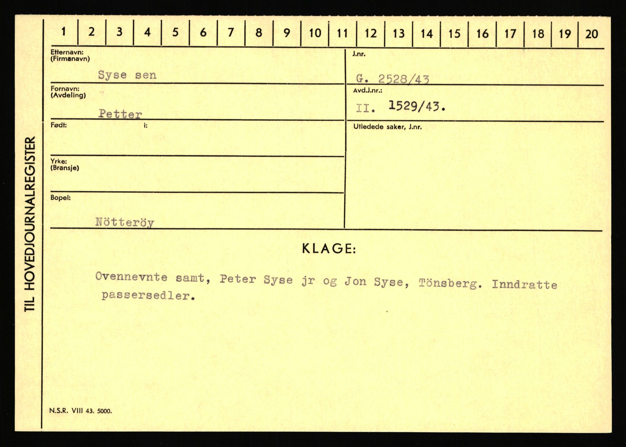 Statspolitiet - Hovedkontoret / Osloavdelingen, AV/RA-S-1329/C/Ca/L0015: Svea - Tøsse, 1943-1945, s. 692