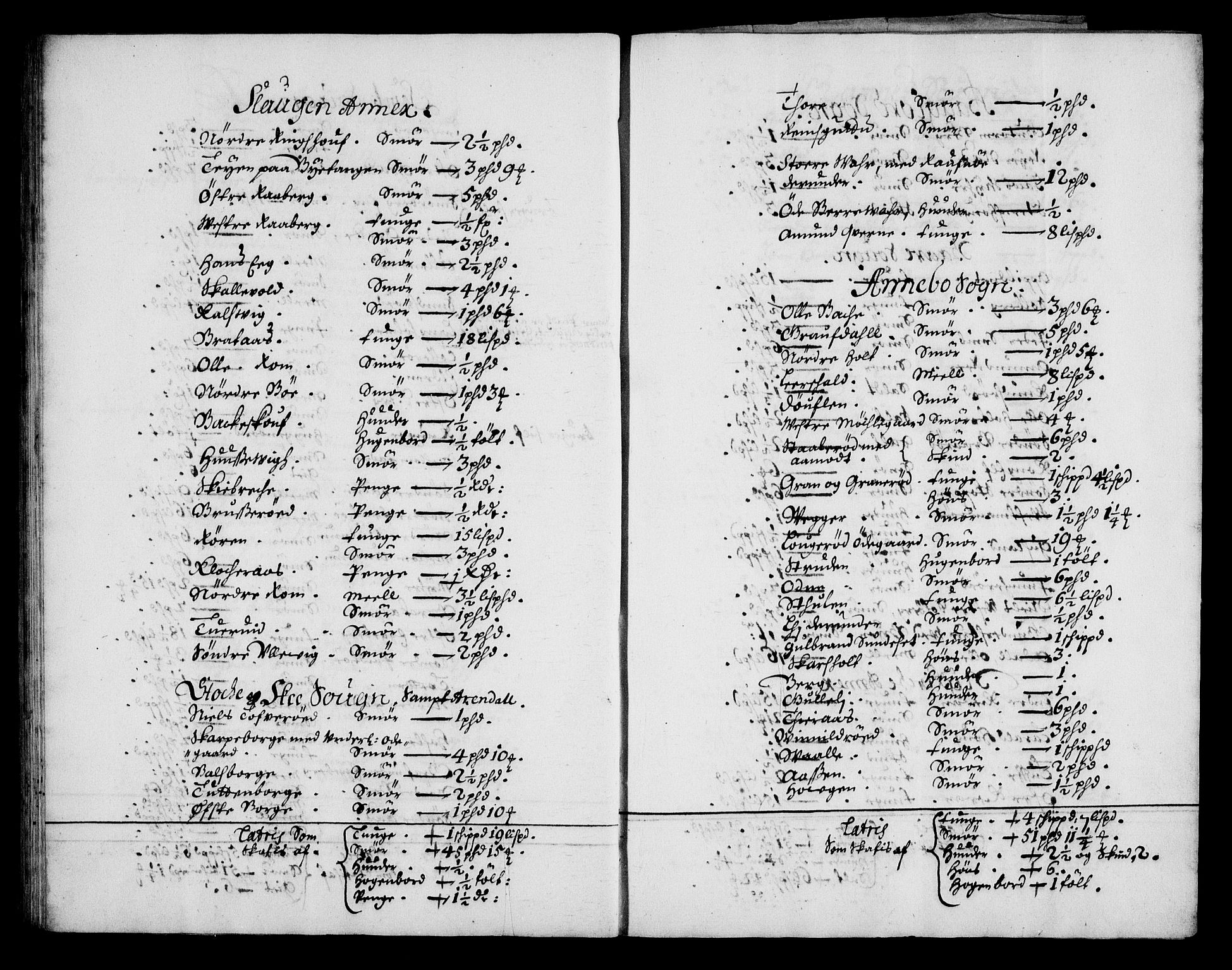 Rentekammeret inntil 1814, Realistisk ordnet avdeling, AV/RA-EA-4070/N/Na/L0003/0002: [XI h]: Tønsbergs amt og Larvik grevskaps jordebøker: / (B) Odelsskatt av jord som greven selv ikke besitter eller bruker., 1674