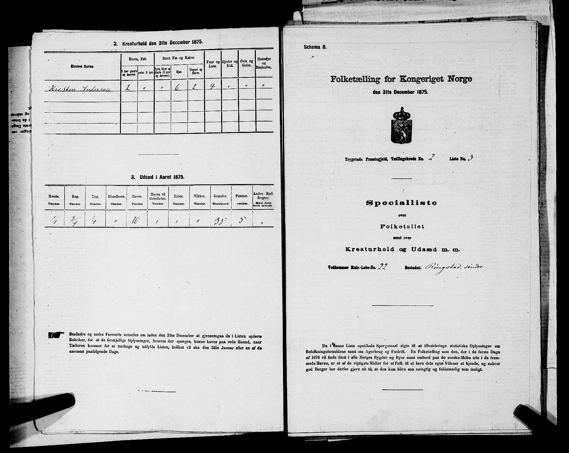 RA, Folketelling 1875 for 0122P Trøgstad prestegjeld, 1875, s. 162