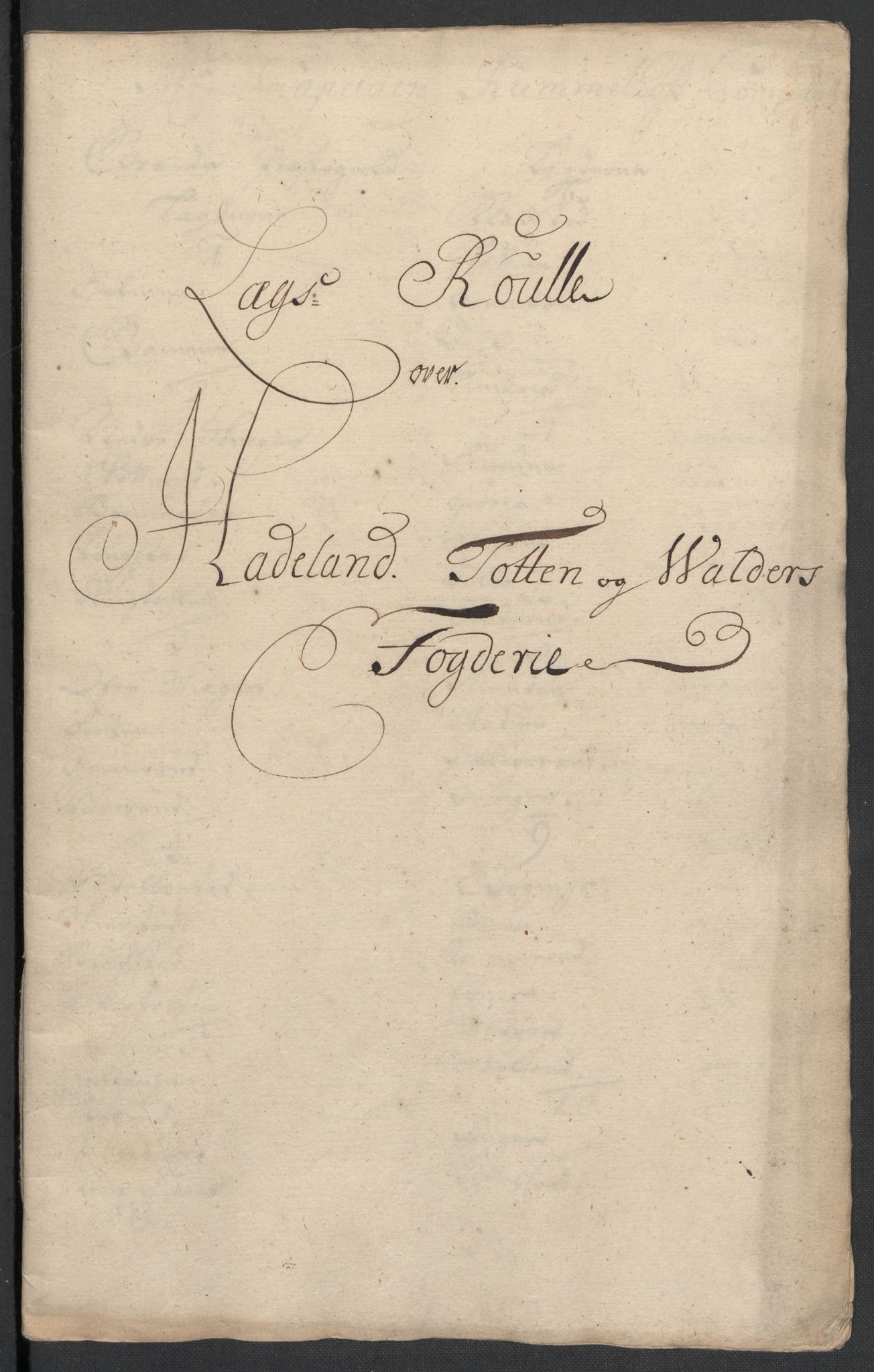 Rentekammeret inntil 1814, Reviderte regnskaper, Fogderegnskap, RA/EA-4092/R18/L1304: Fogderegnskap Hadeland, Toten og Valdres, 1706, s. 243