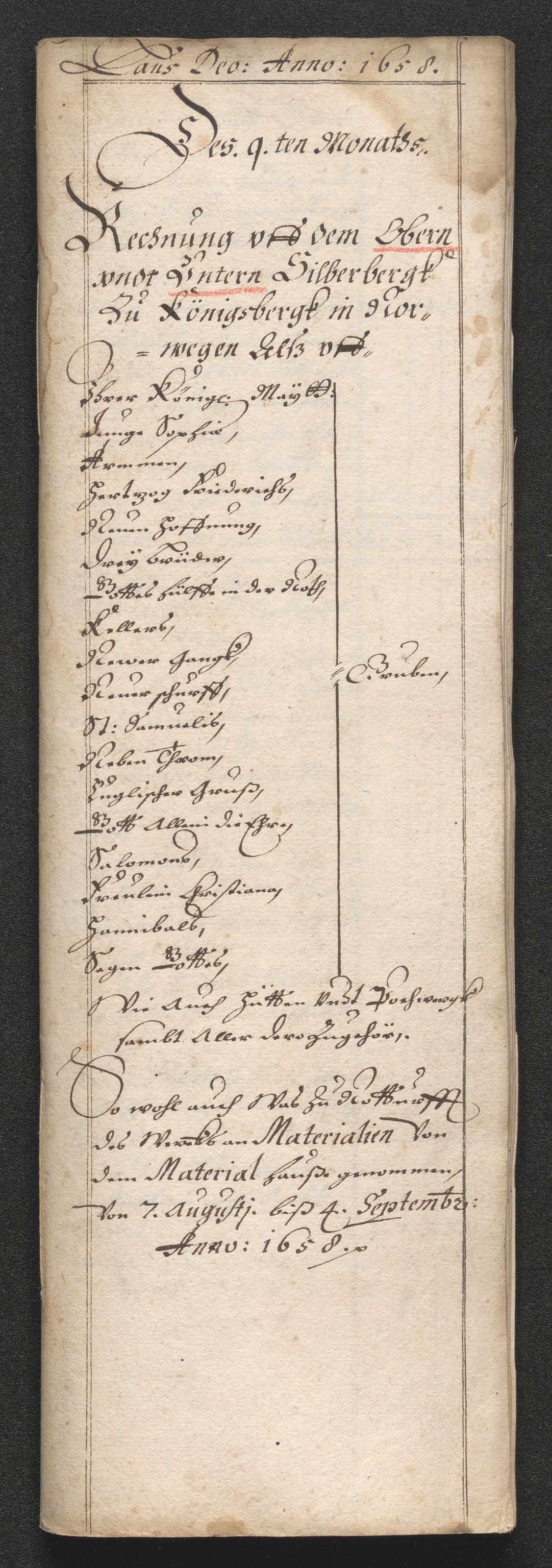 Kongsberg Sølvverk 1623-1816, SAKO/EA-3135/001/D/Dc/Dcd/L0033: Utgiftsregnskap for gruver m.m. , 1658, s. 468