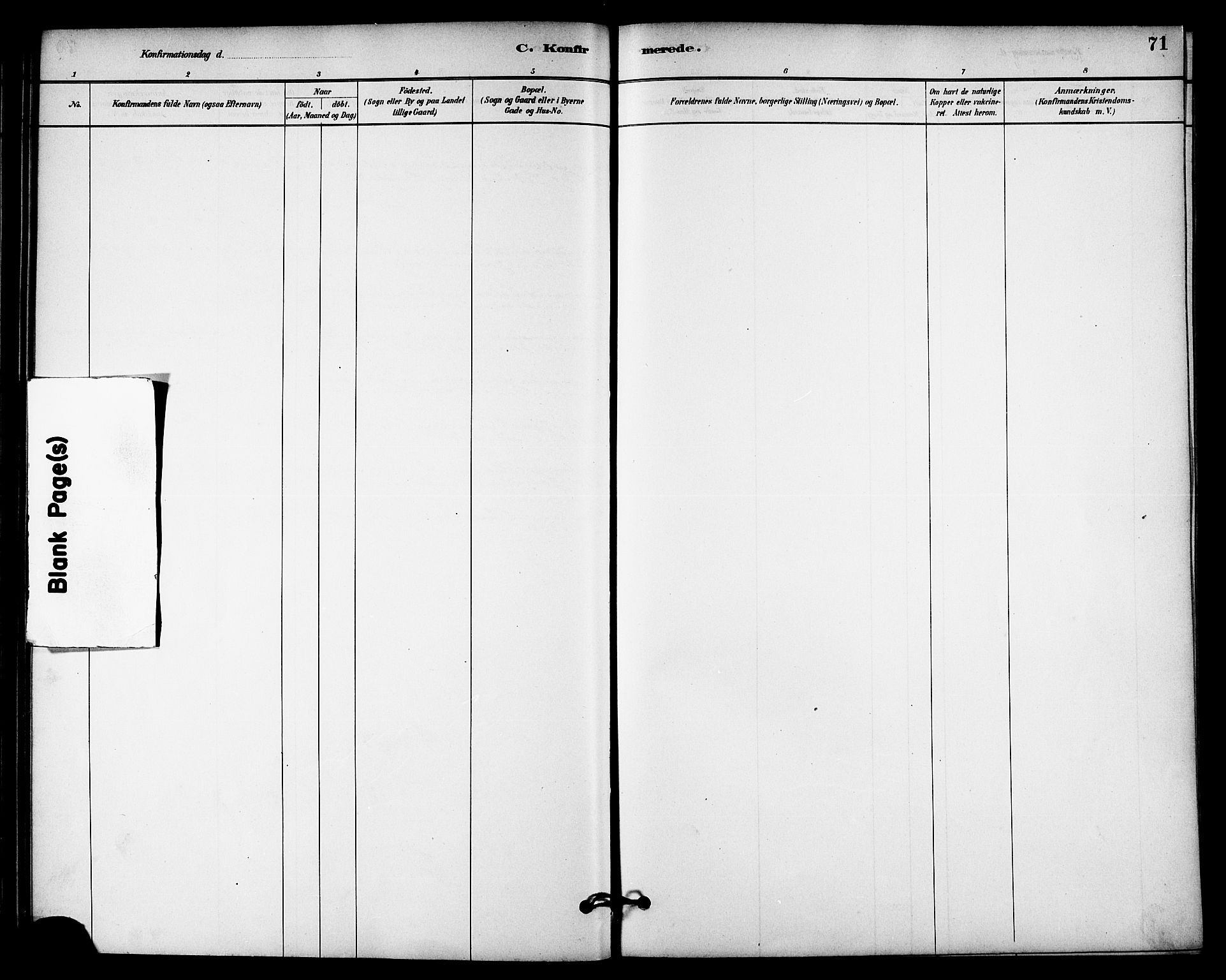 Ministerialprotokoller, klokkerbøker og fødselsregistre - Nord-Trøndelag, AV/SAT-A-1458/740/L0378: Ministerialbok nr. 740A01, 1881-1895, s. 71