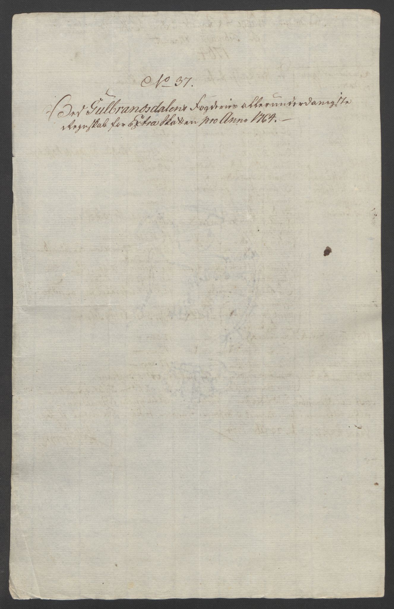 Rentekammeret inntil 1814, Reviderte regnskaper, Fogderegnskap, AV/RA-EA-4092/R17/L1266: Ekstraskatten Gudbrandsdal, 1762-1766, s. 399