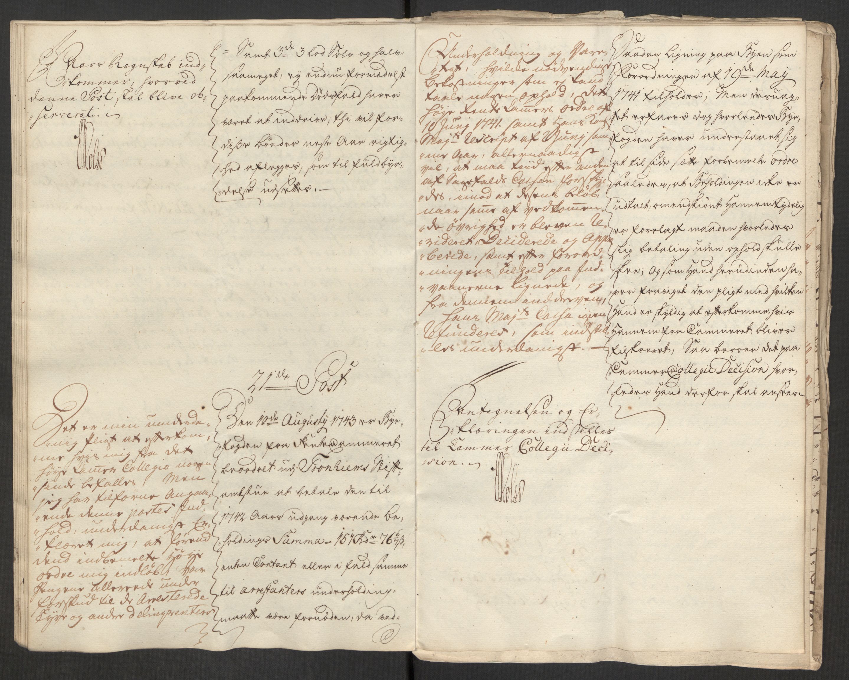 Rentekammeret inntil 1814, Reviderte regnskaper, Byregnskaper, AV/RA-EA-4066/R/Rs/L0541: [S22] Sikt og sakefall, 1743-1746, s. 90