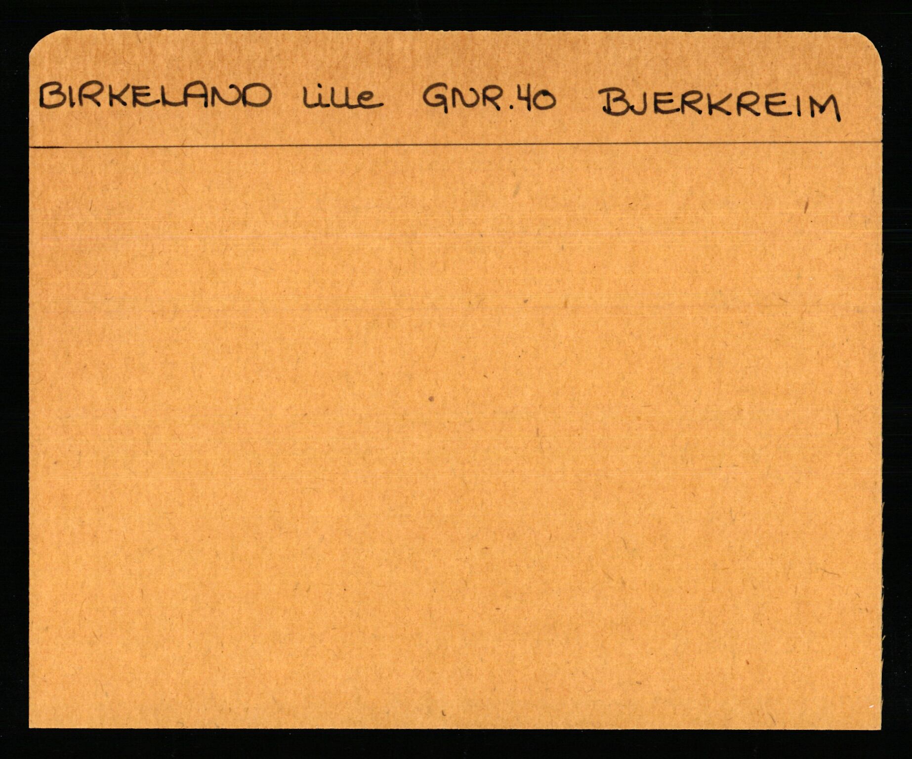 Statsarkivet i Stavanger, AV/SAST-A-101971/03/Y/Ym/L0005: Åstedskort sortert etter gårdsnavn: Birkeland lille - Bjerkreim, 1600-1950