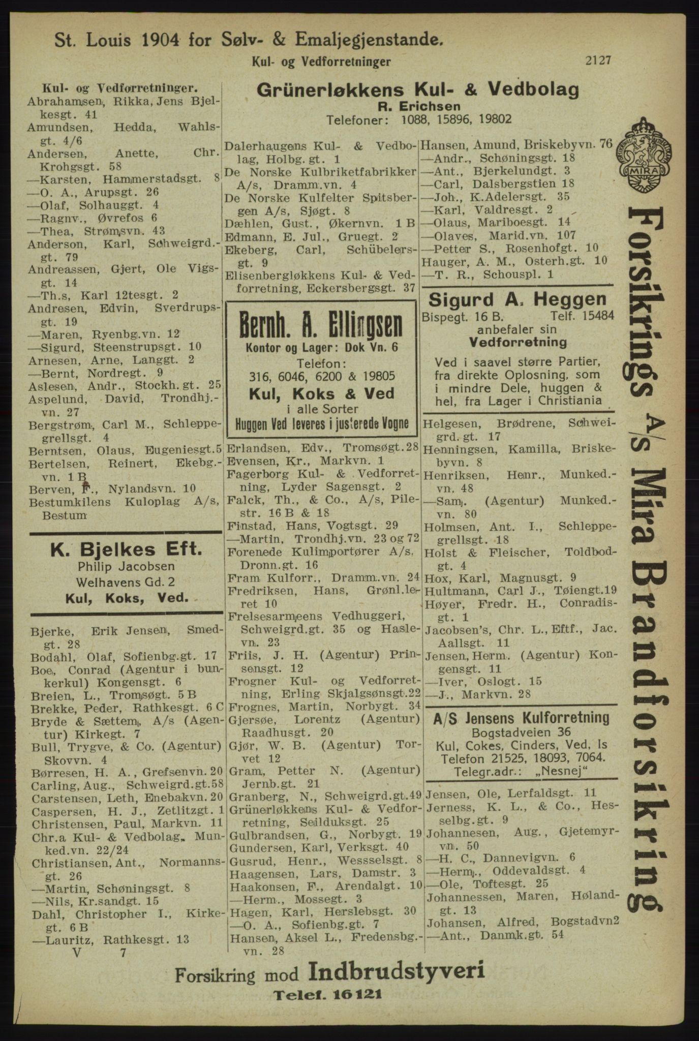 Kristiania/Oslo adressebok, PUBL/-, 1918, s. 2280