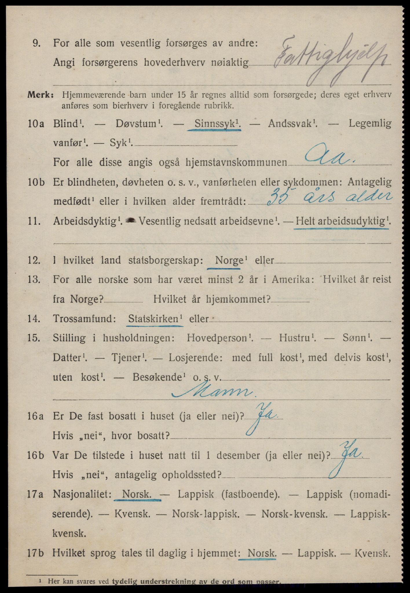 SAT, Folketelling 1920 for 1630 Å herred, 1920, s. 3997