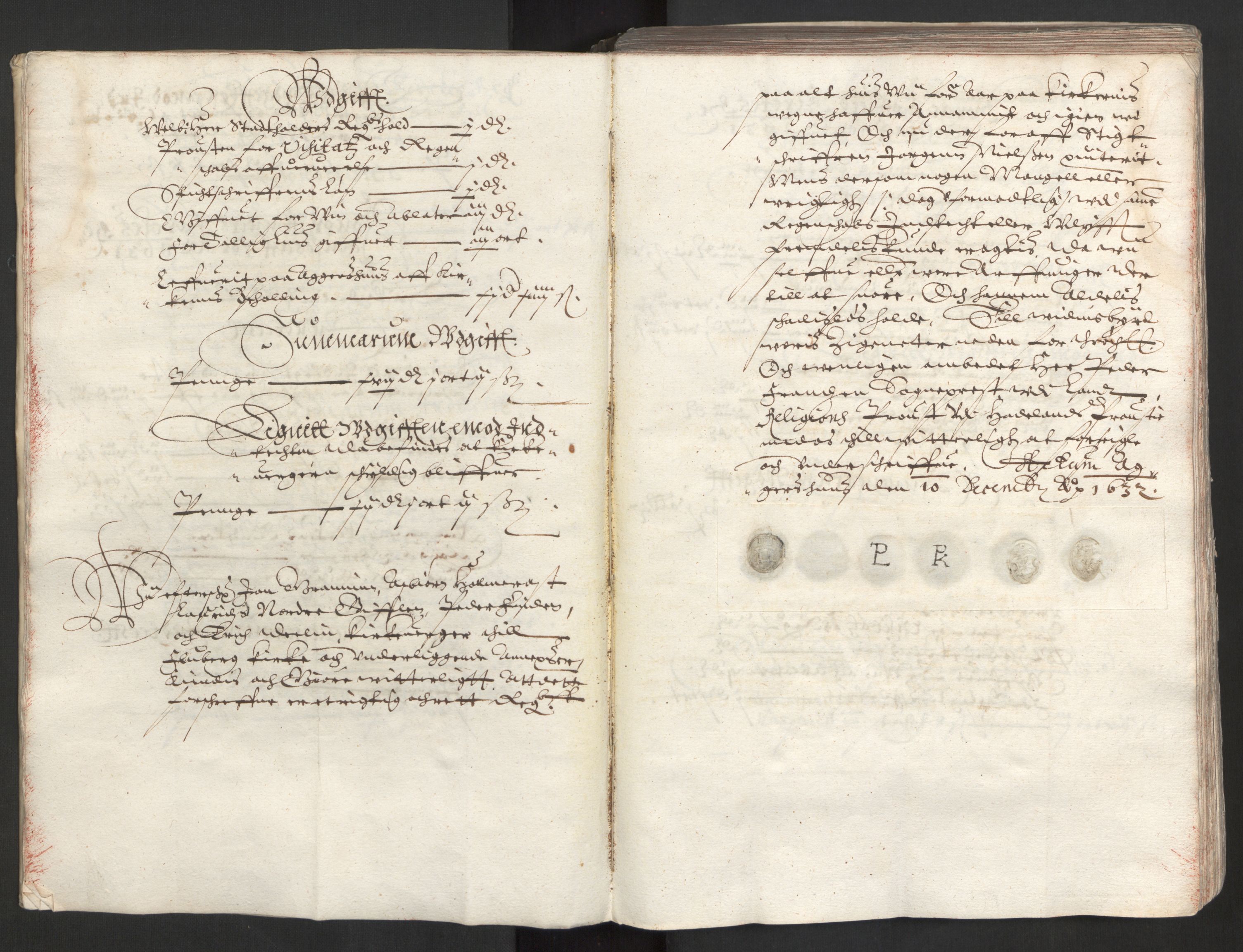 Rentekammeret inntil 1814, Reviderte regnskaper, Kirkeregnskap, AV/RA-EA-4067/Ra/L0009/0001: Kirkeregnskap / Akershus len. Numedal også for 1632., 1631-1632