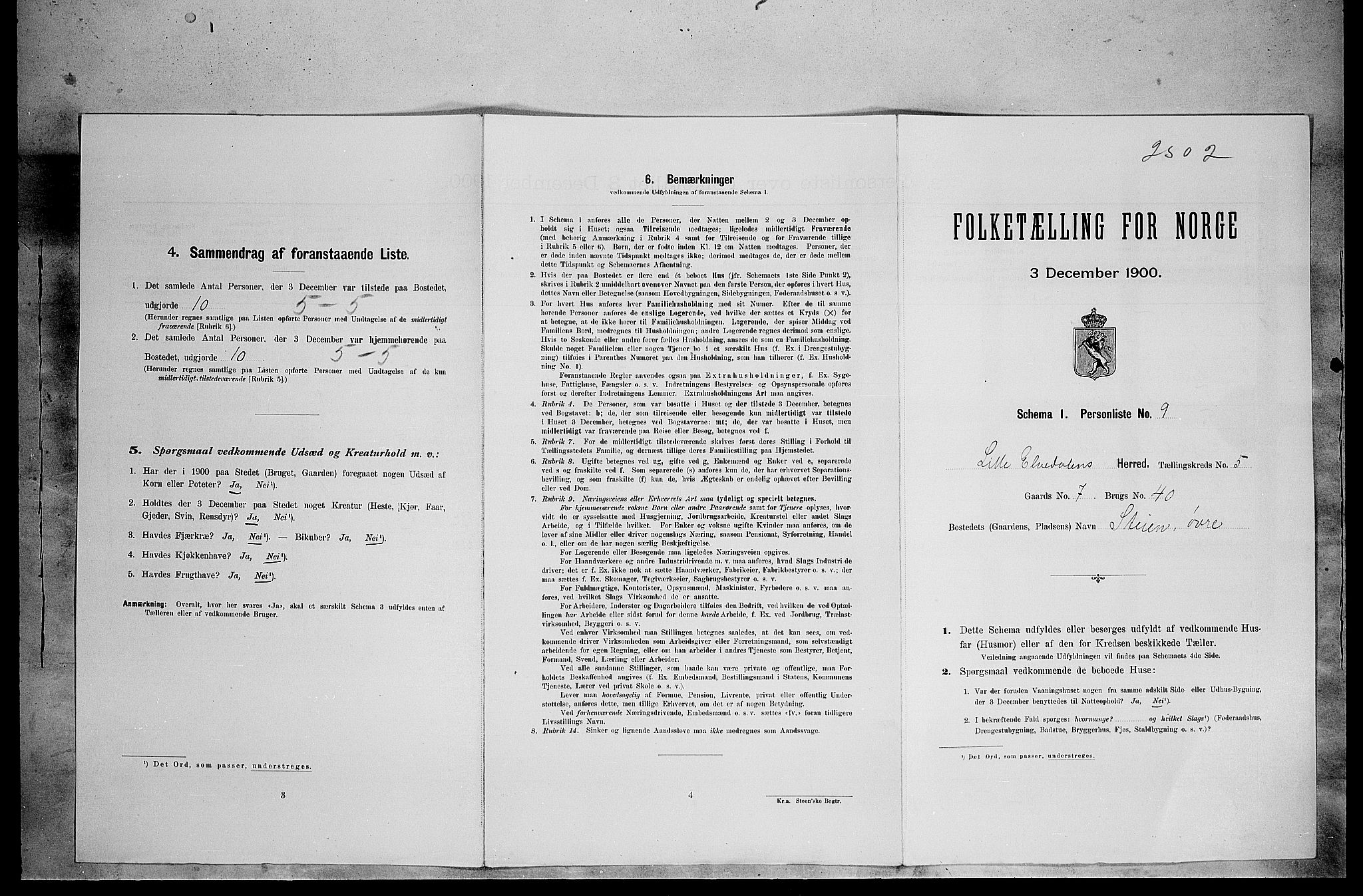 SAH, Folketelling 1900 for 0438 Lille Elvedalen herred, 1900, s. 380