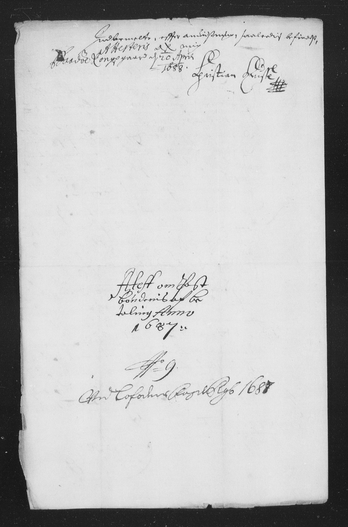 Rentekammeret inntil 1814, Reviderte regnskaper, Stiftamtstueregnskaper, Trondheim stiftamt og Nordland amt, AV/RA-EA-6044/R/Rh/L0010: Nordland amt, 1687